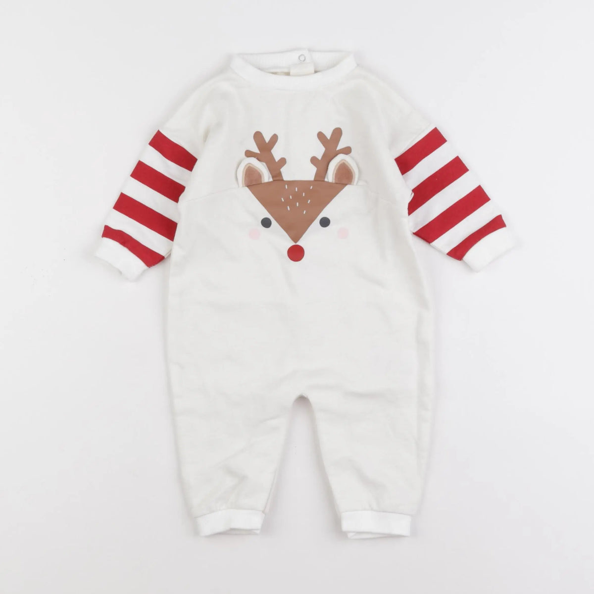 Vertbaudet - pyjama coton blanc - 6 mois