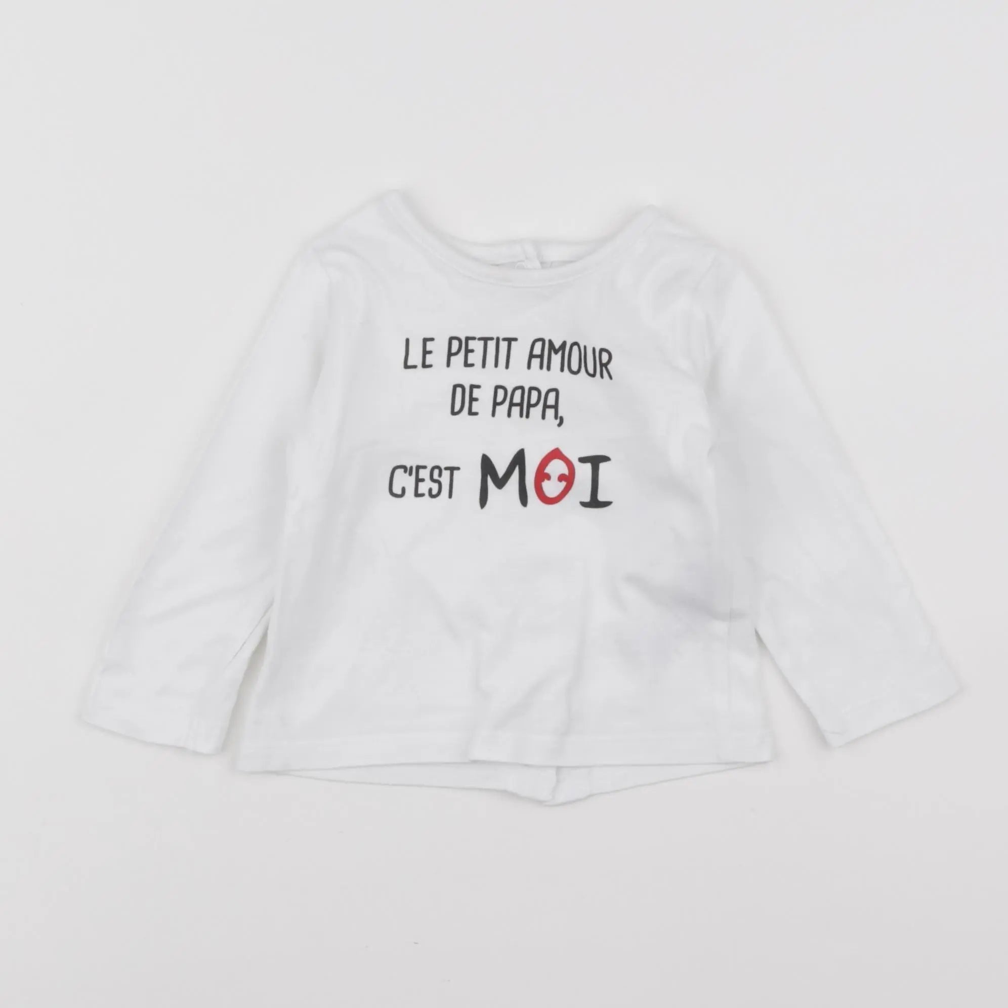 Vertbaudet - tee-shirt blanc - 9 mois