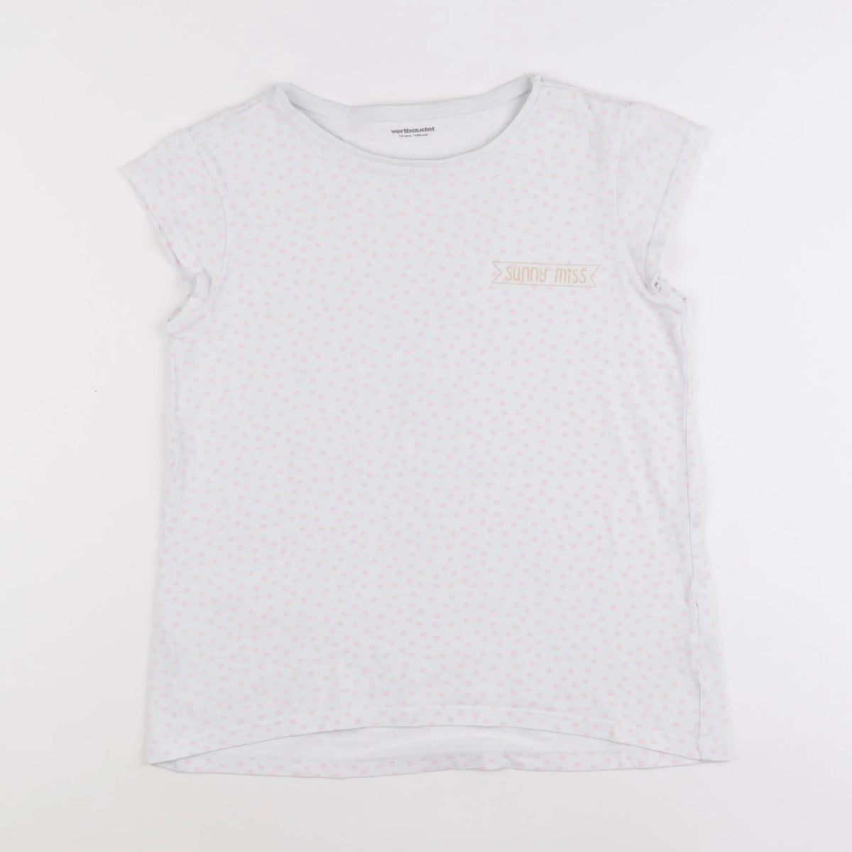 Vertbaudet - tee-shirt blanc - 12 ans