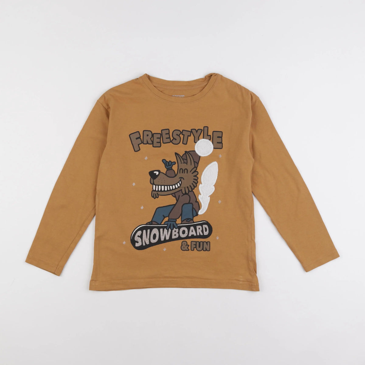 Vertbaudet - tee-shirt marron - 10 ans