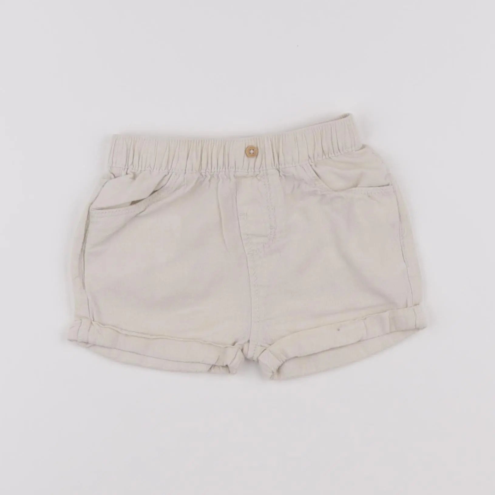Vertbaudet - short beige - 12 mois