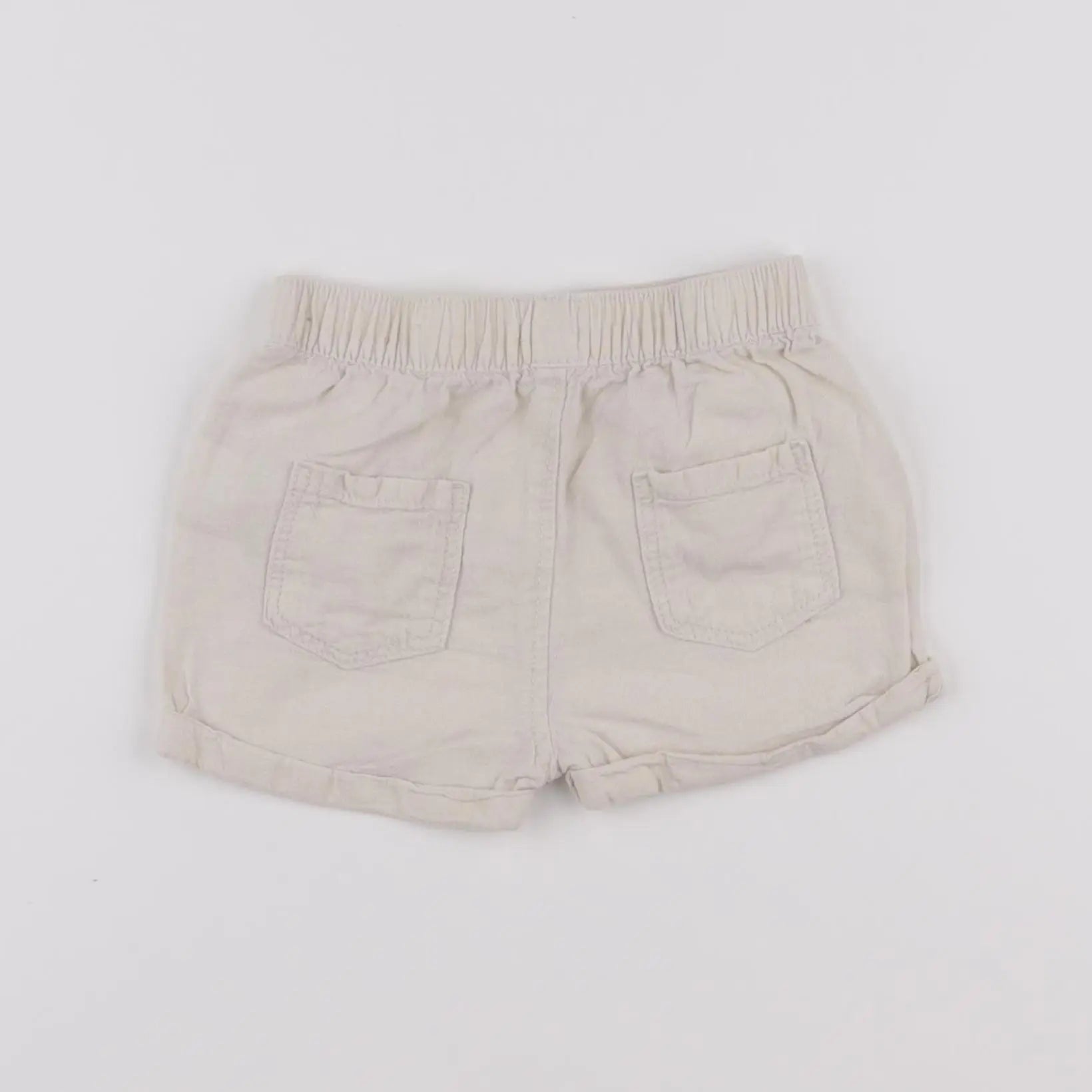 Vertbaudet - short beige - 12 mois