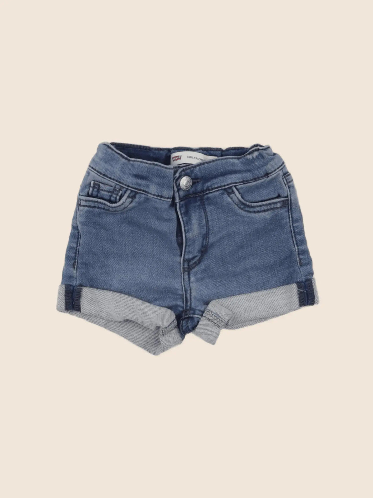 Levi's - short bleu - 12 mois