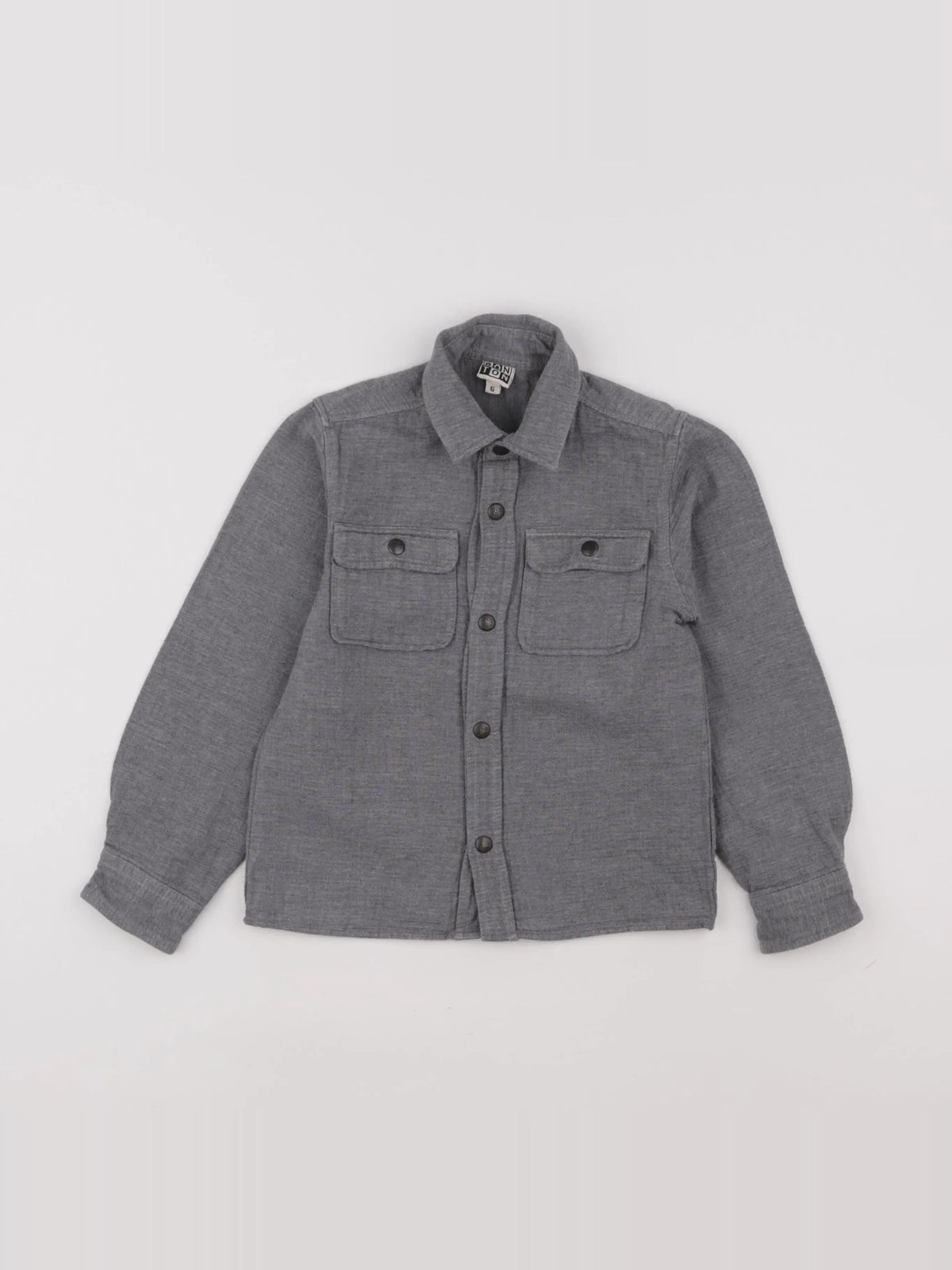 Bonton - chemise gris - 6 ans
