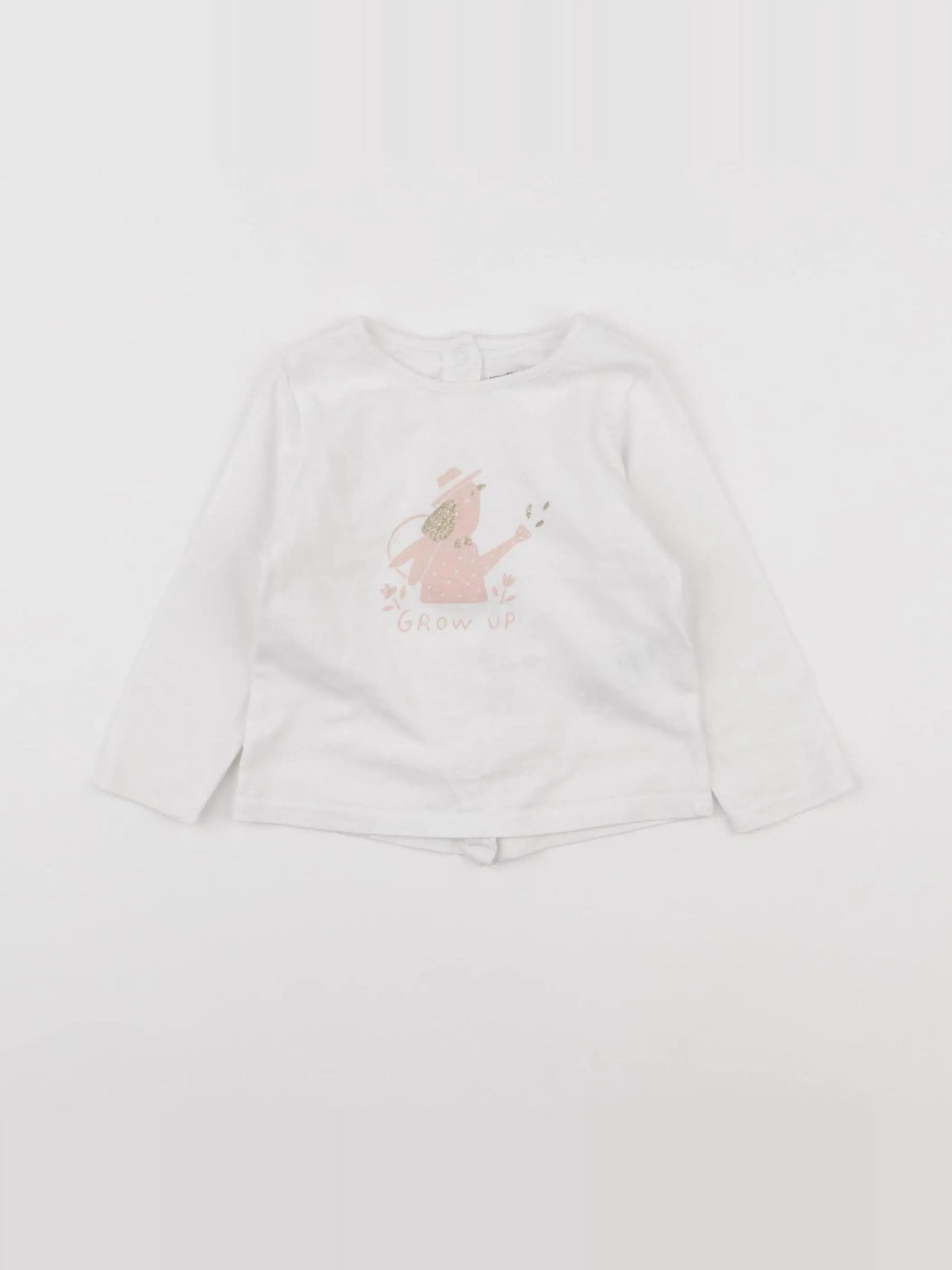 Vertbaudet - tee-shirt blanc - 9 mois