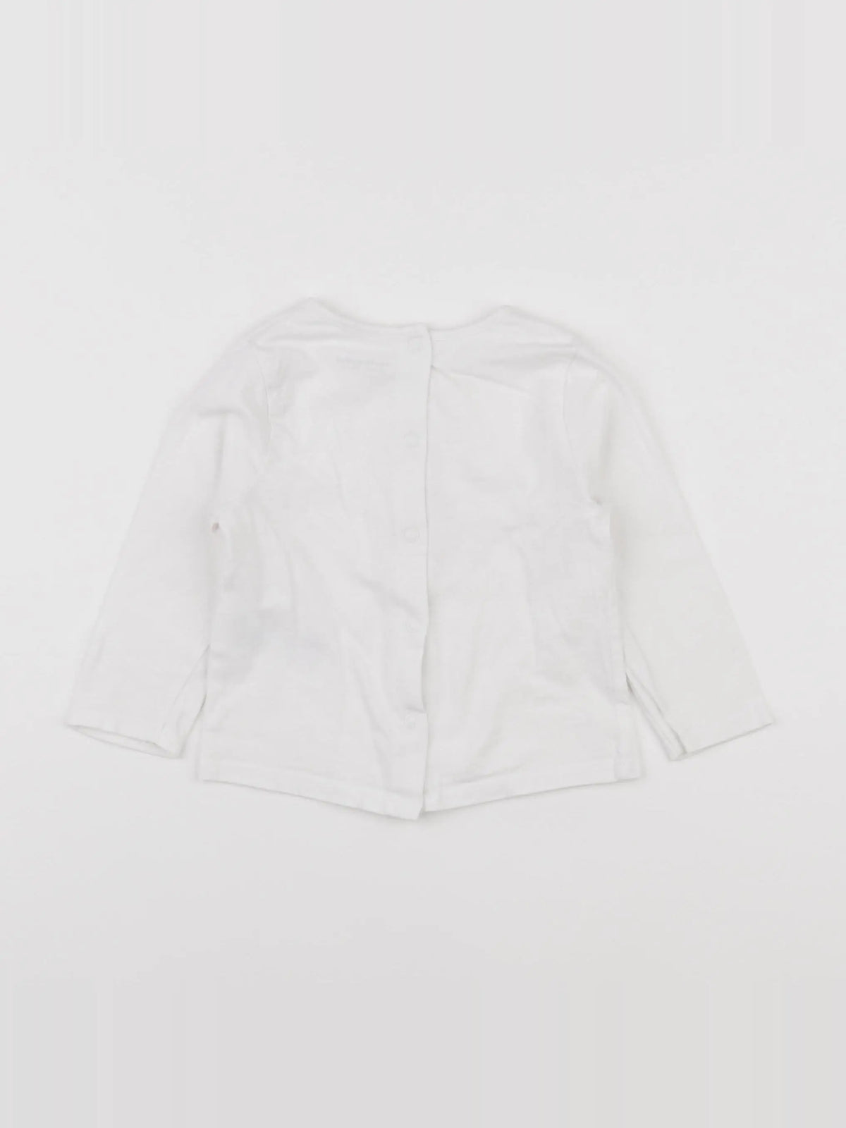 Vertbaudet - tee-shirt blanc - 9 mois