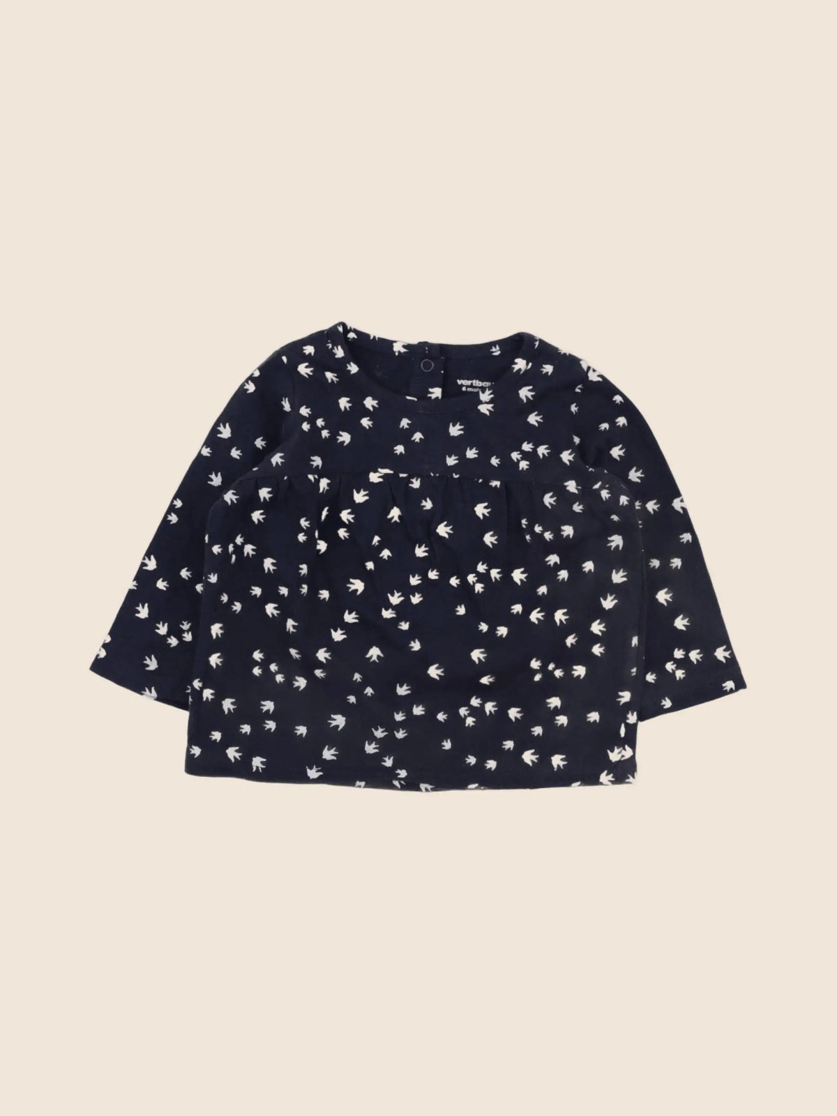 Vertbaudet - tee-shirt bleu - 6 mois