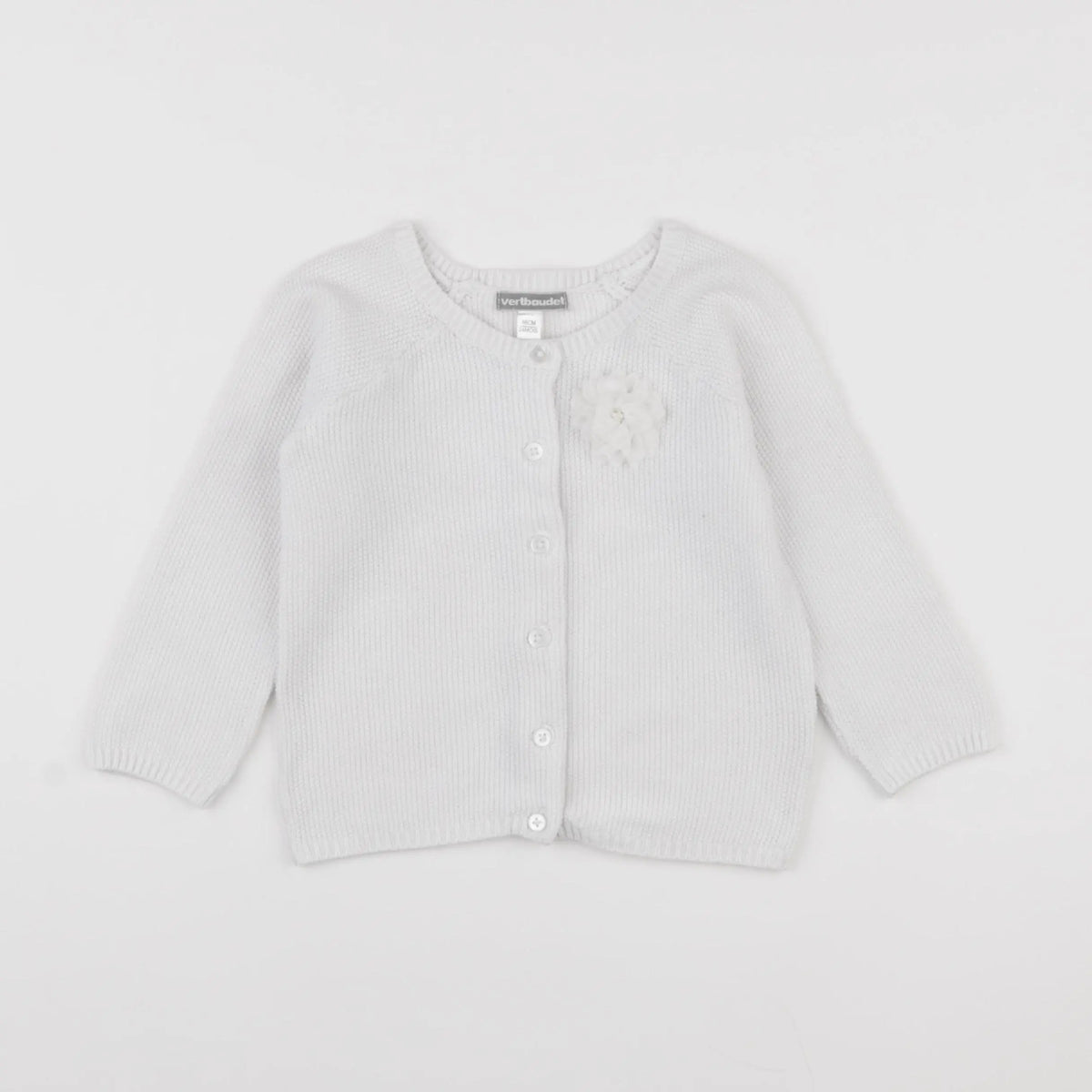 Vertbaudet - gilet blanc - 24 mois