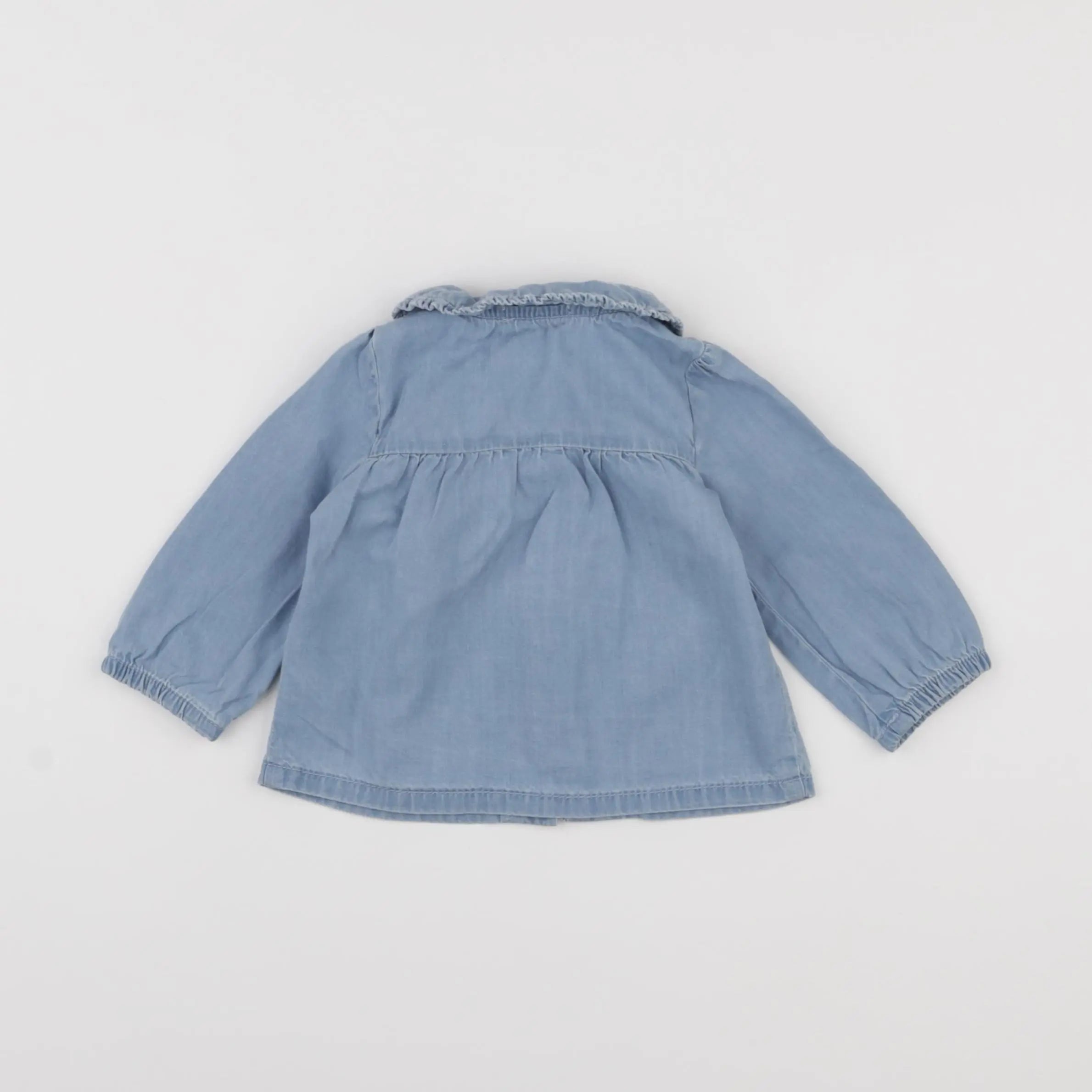 Vertbaudet - blouse bleu - 6 mois