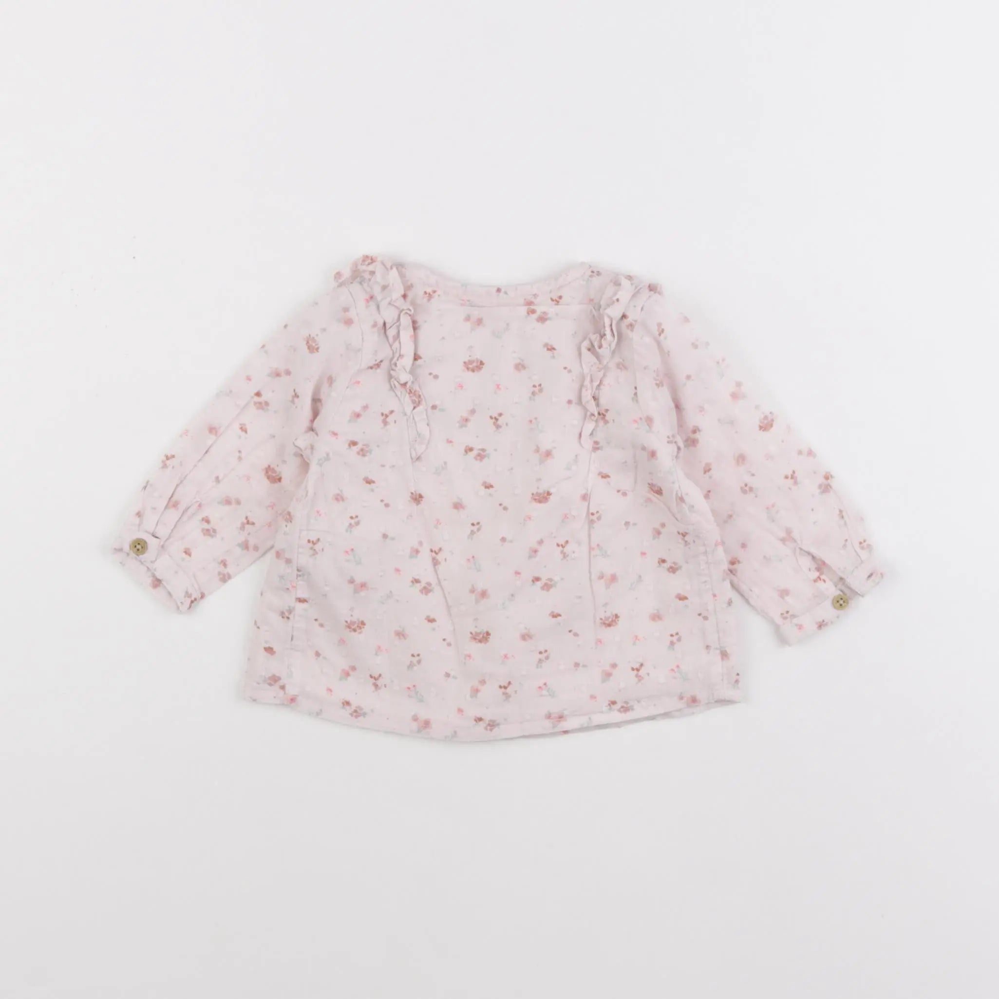 Vertbaudet - blouse rose - 3 mois