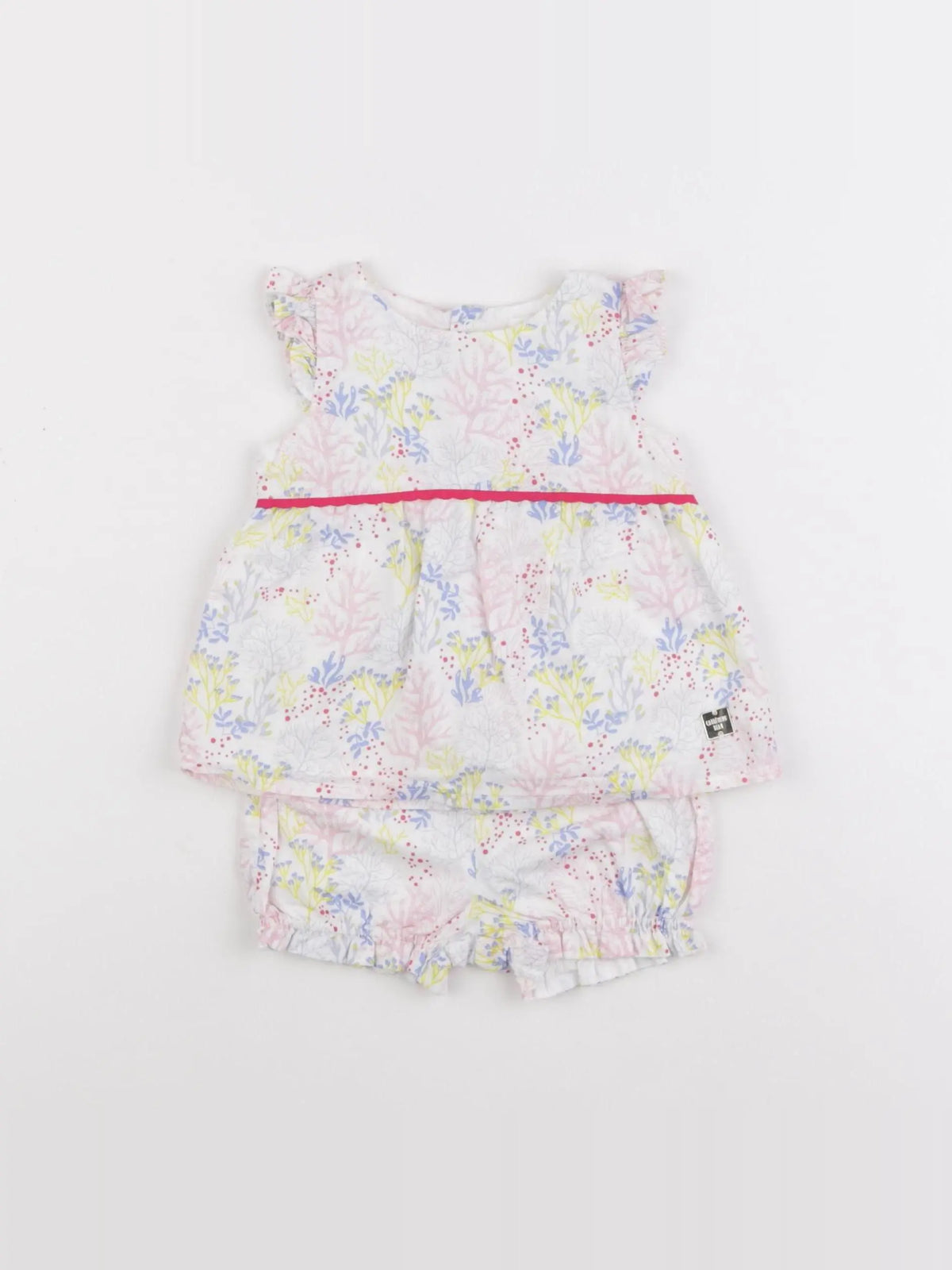 Carrément Beau - ensemble rose - 3 mois