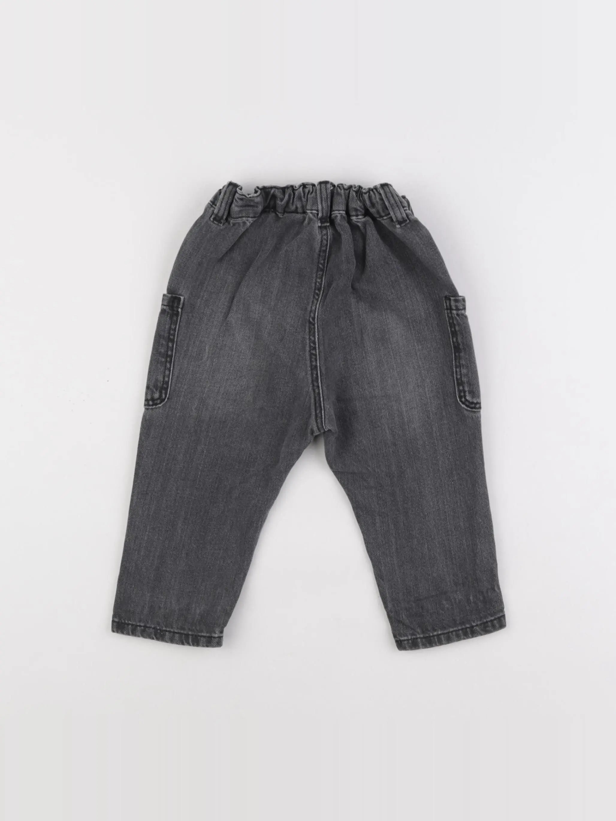 H&M - jean gris - 9/12 mois