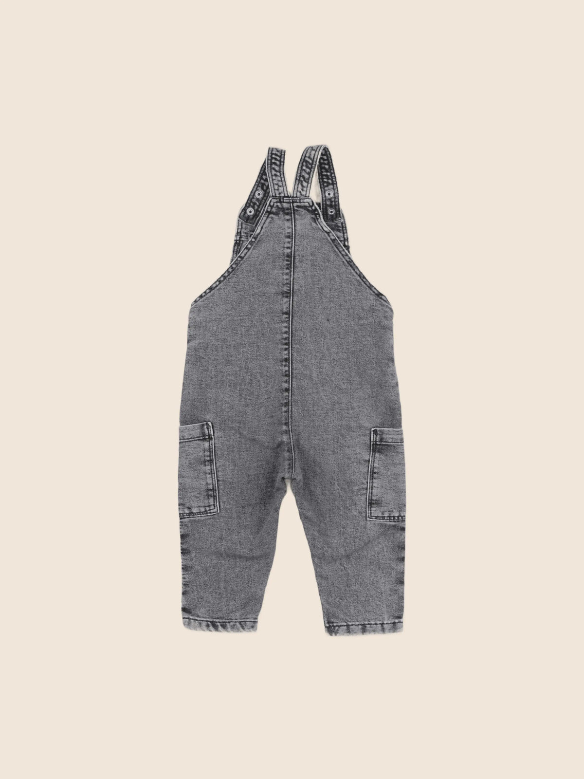 H&M - salopette gris - 12/18 mois