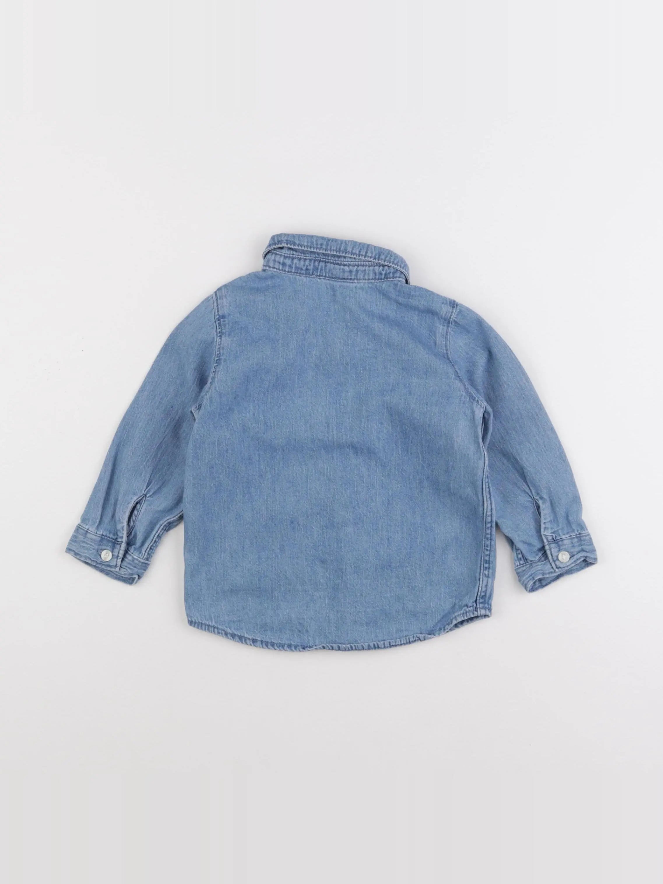 H&M - chemise bleu - 9/12 mois