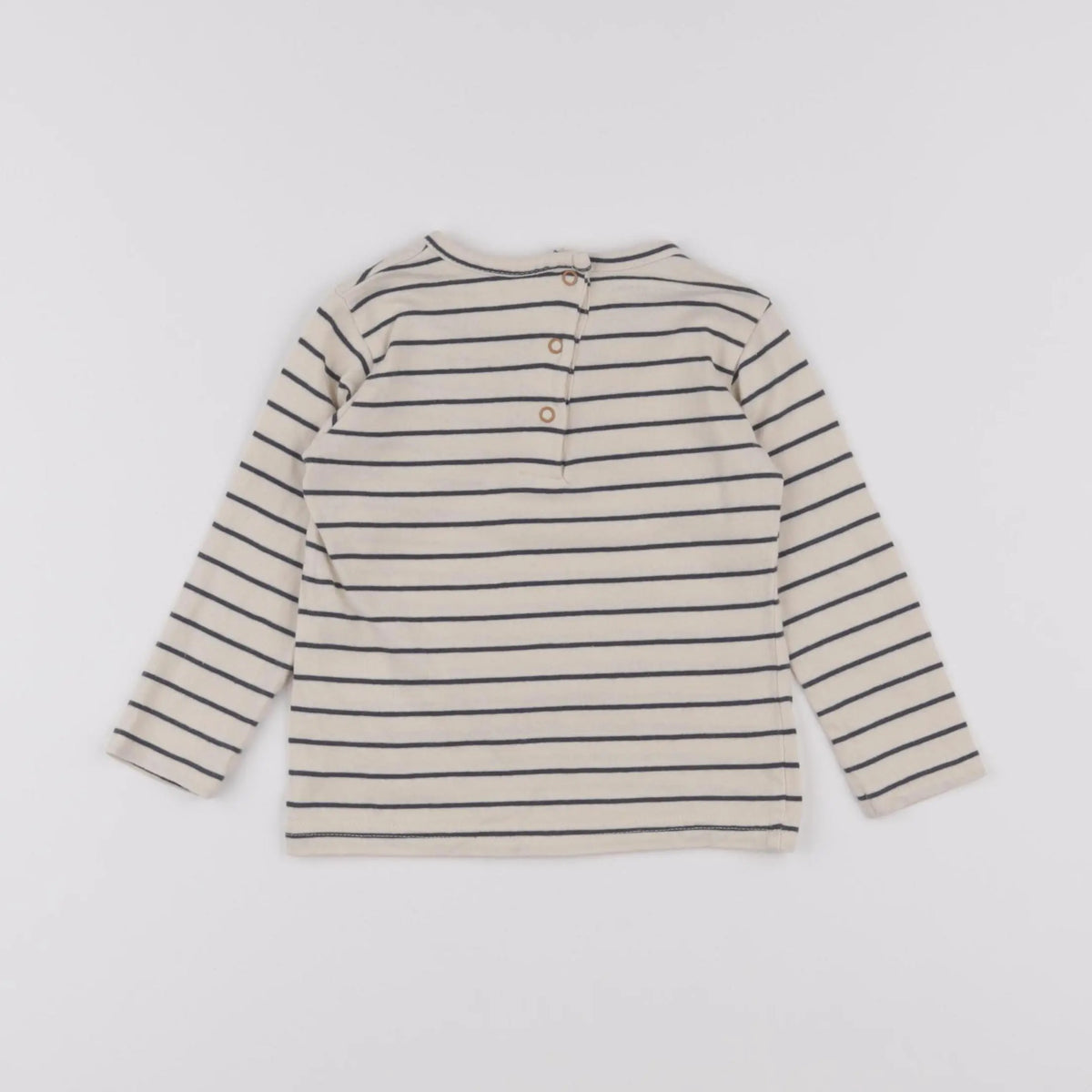 Vertbaudet - tee-shirt beige - 12 mois