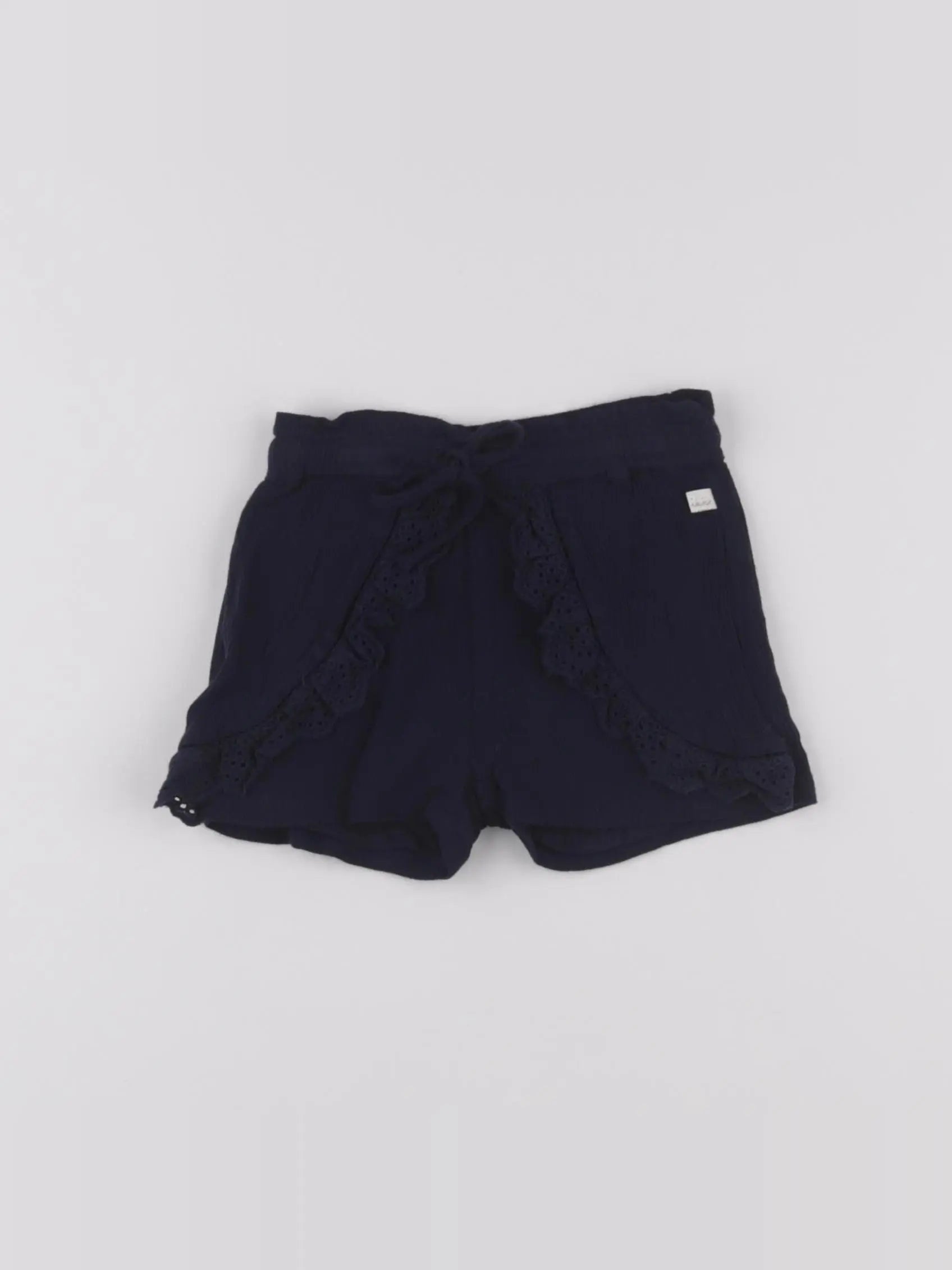 IKKS - short bleu - 6 mois