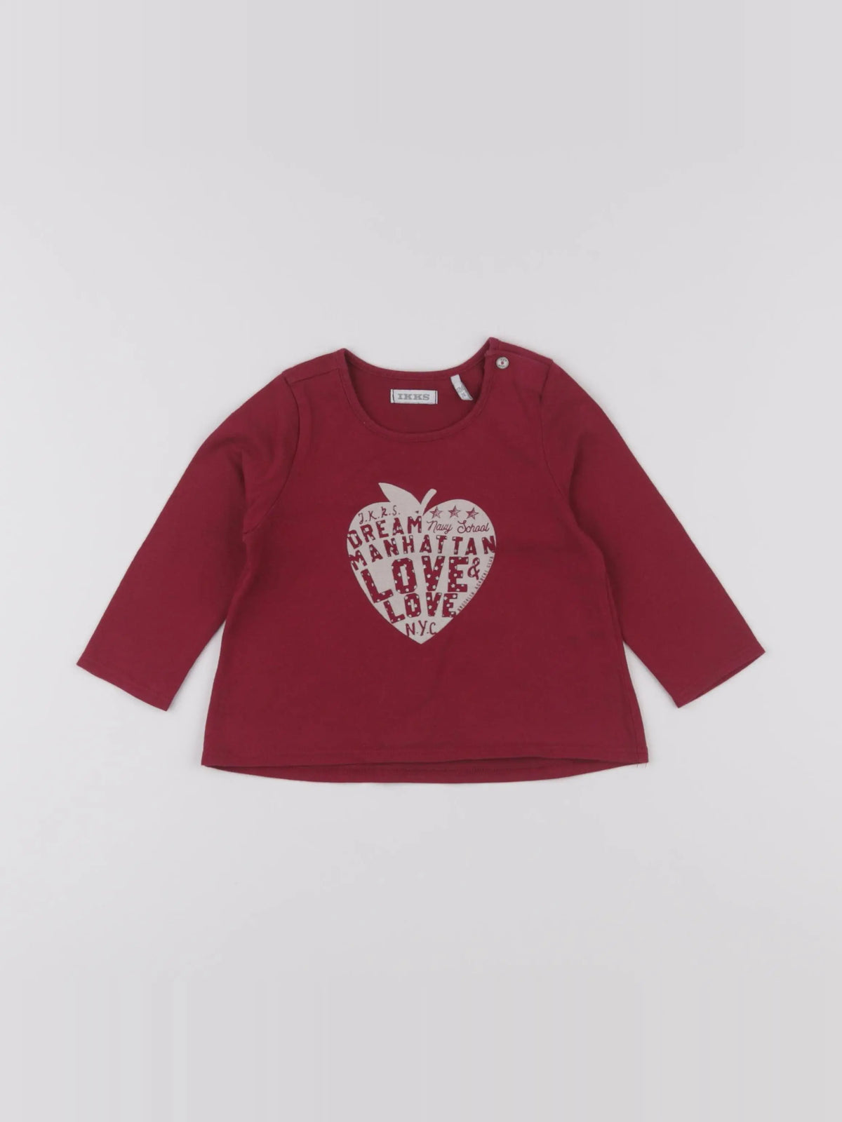 IKKS - tee-shirt rouge - 12 mois