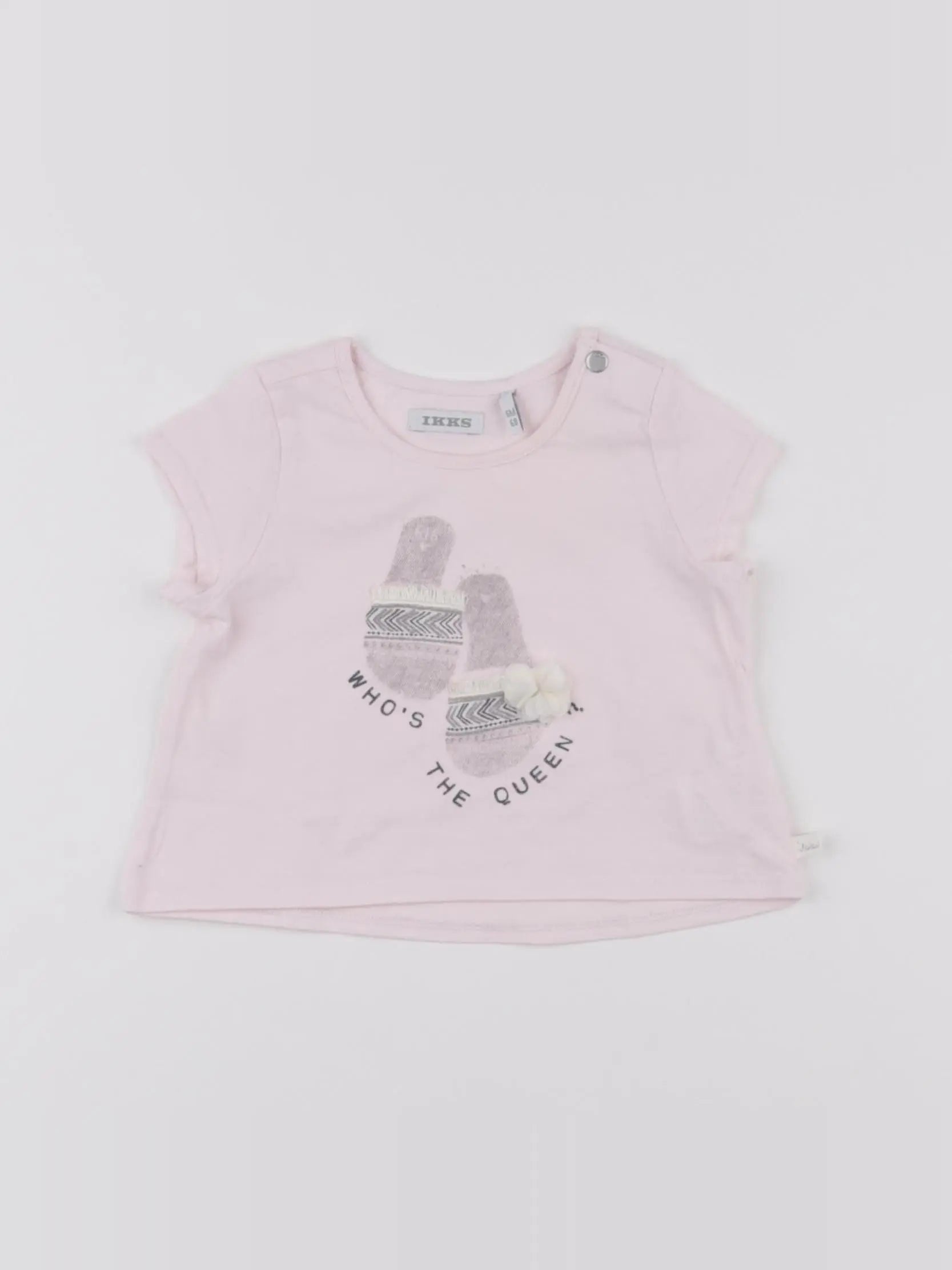 IKKS - tee-shirt rose - 6 mois