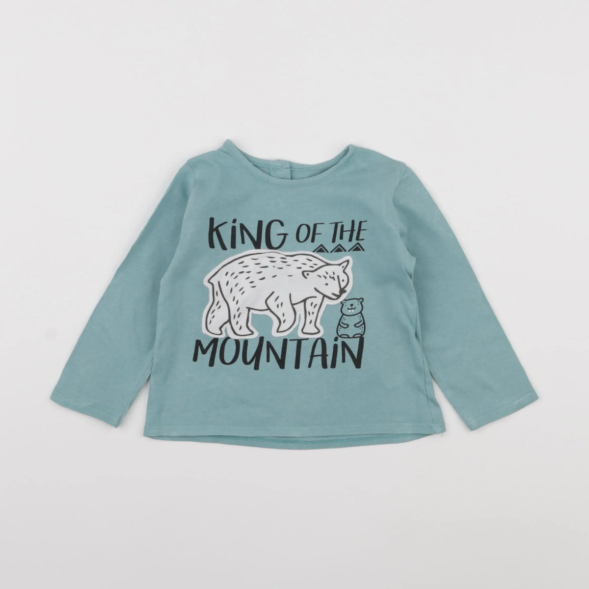 Vertbaudet - tee-shirt bleu - 18 mois