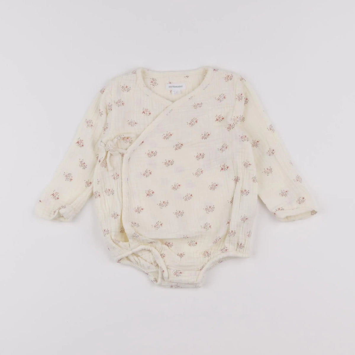 Vertbaudet - combinaison beige - 6 mois
