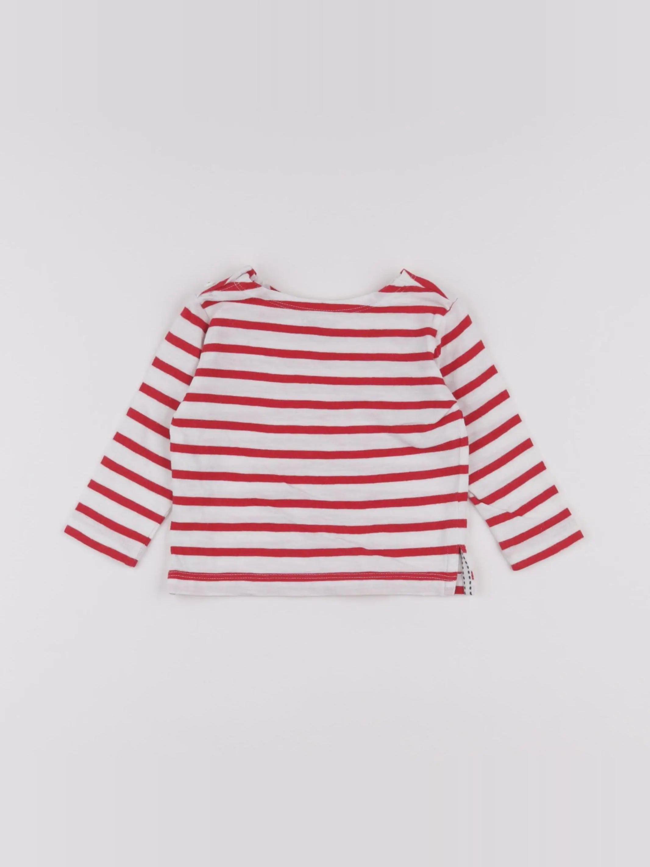 Boutchou - tee-shirt rouge - 6 mois