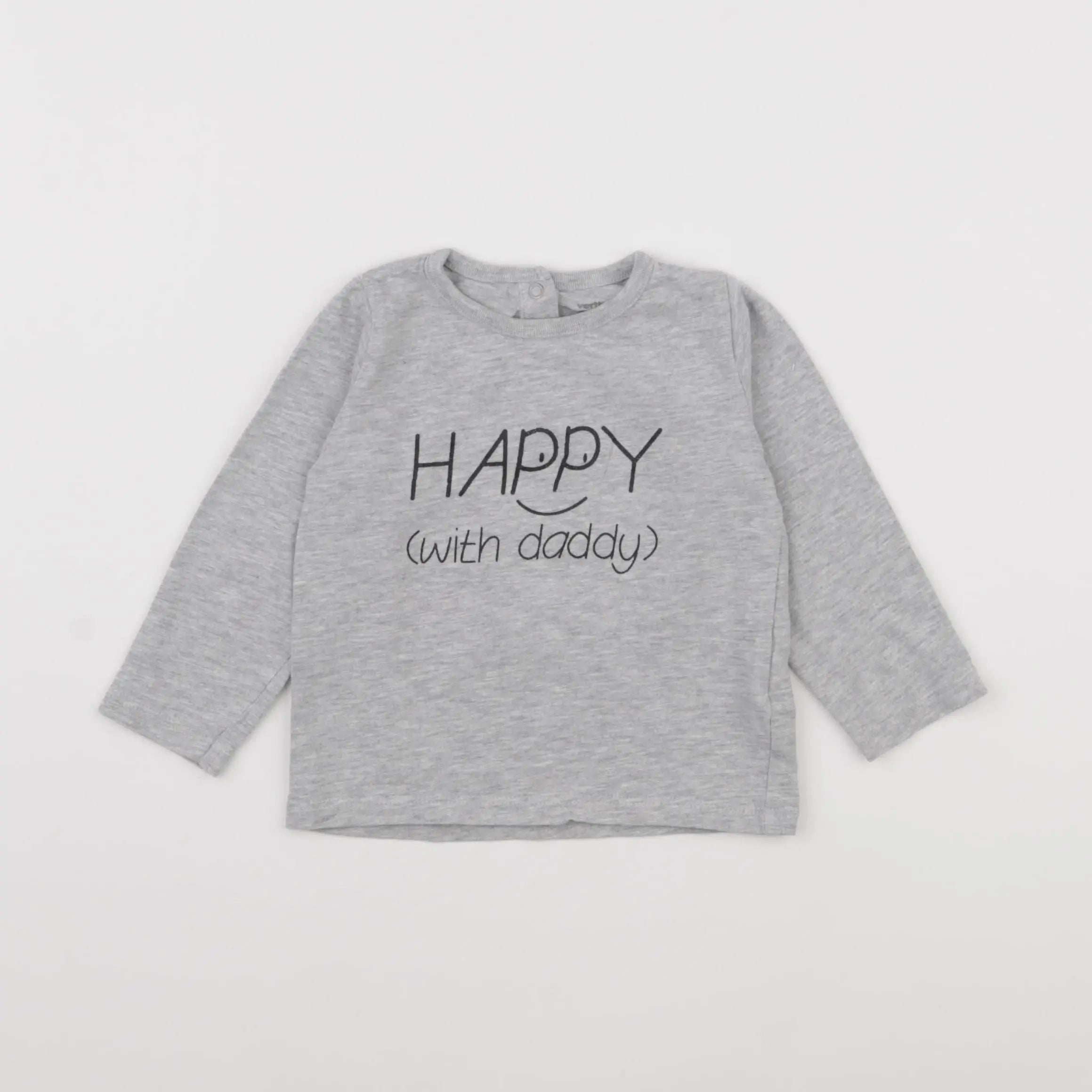 Vertbaudet - tee-shirt gris - 18 mois