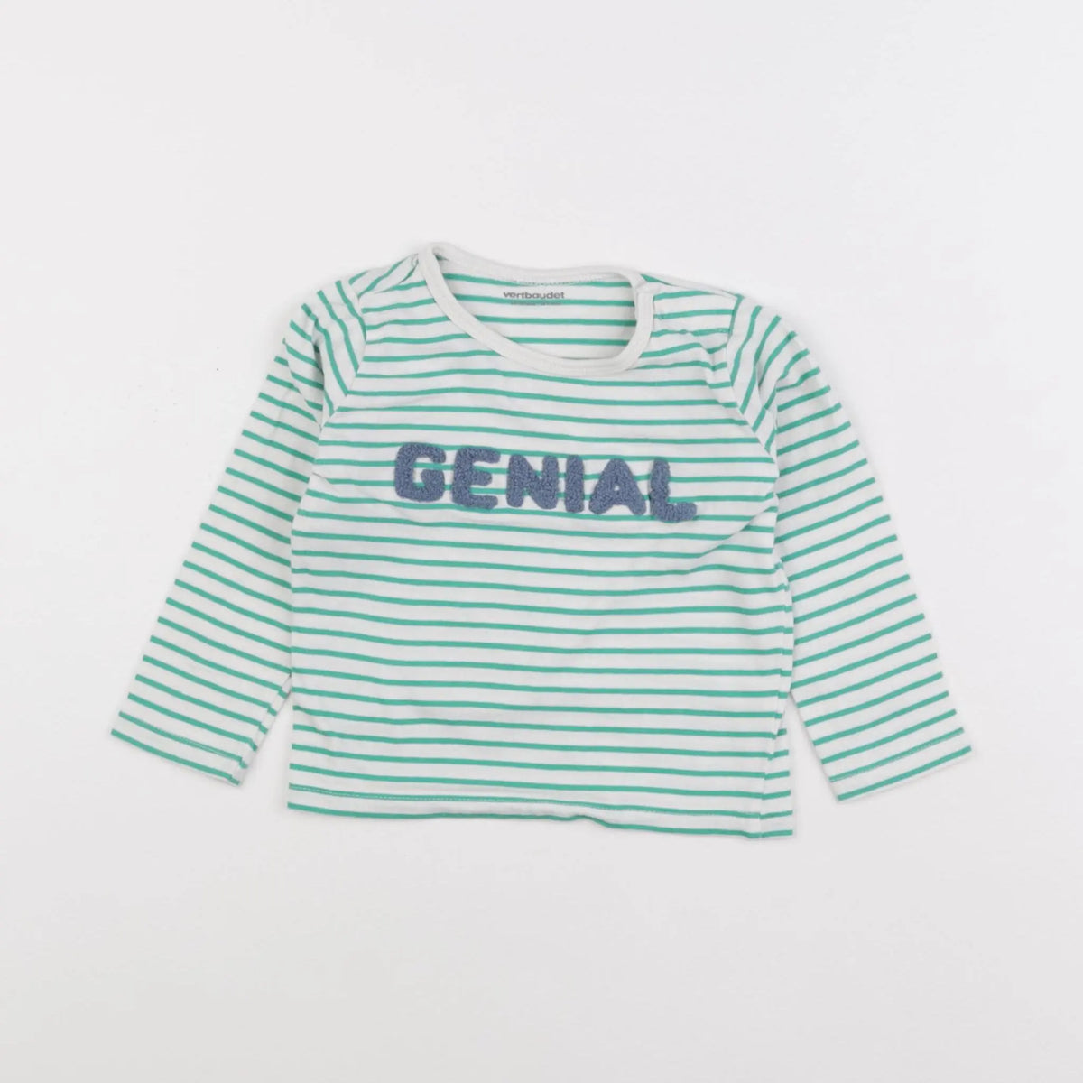 Vertbaudet - tee-shirt bleu - 18 mois