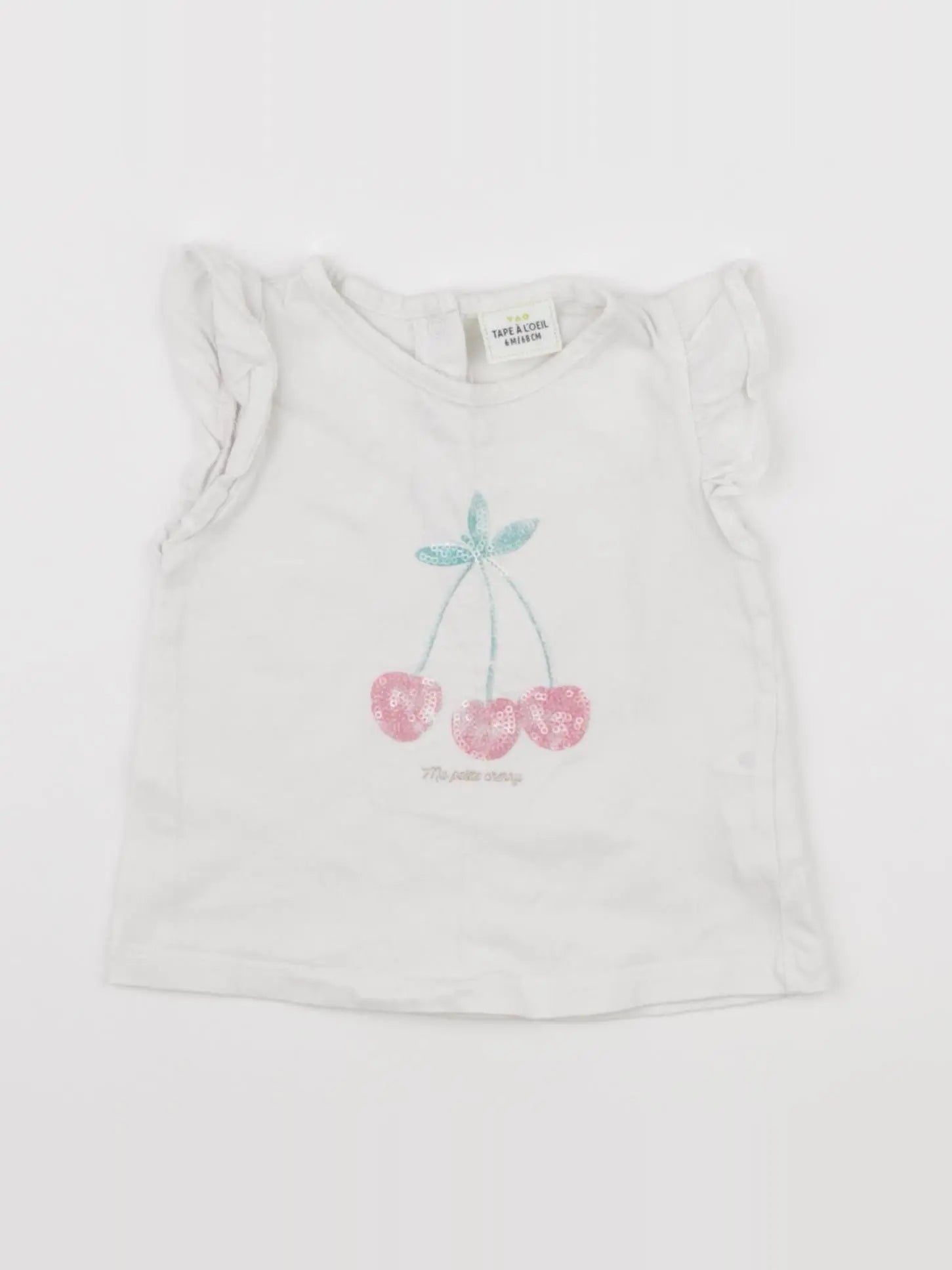 Tape à l'oeil - tee-shirt blanc - 6 mois