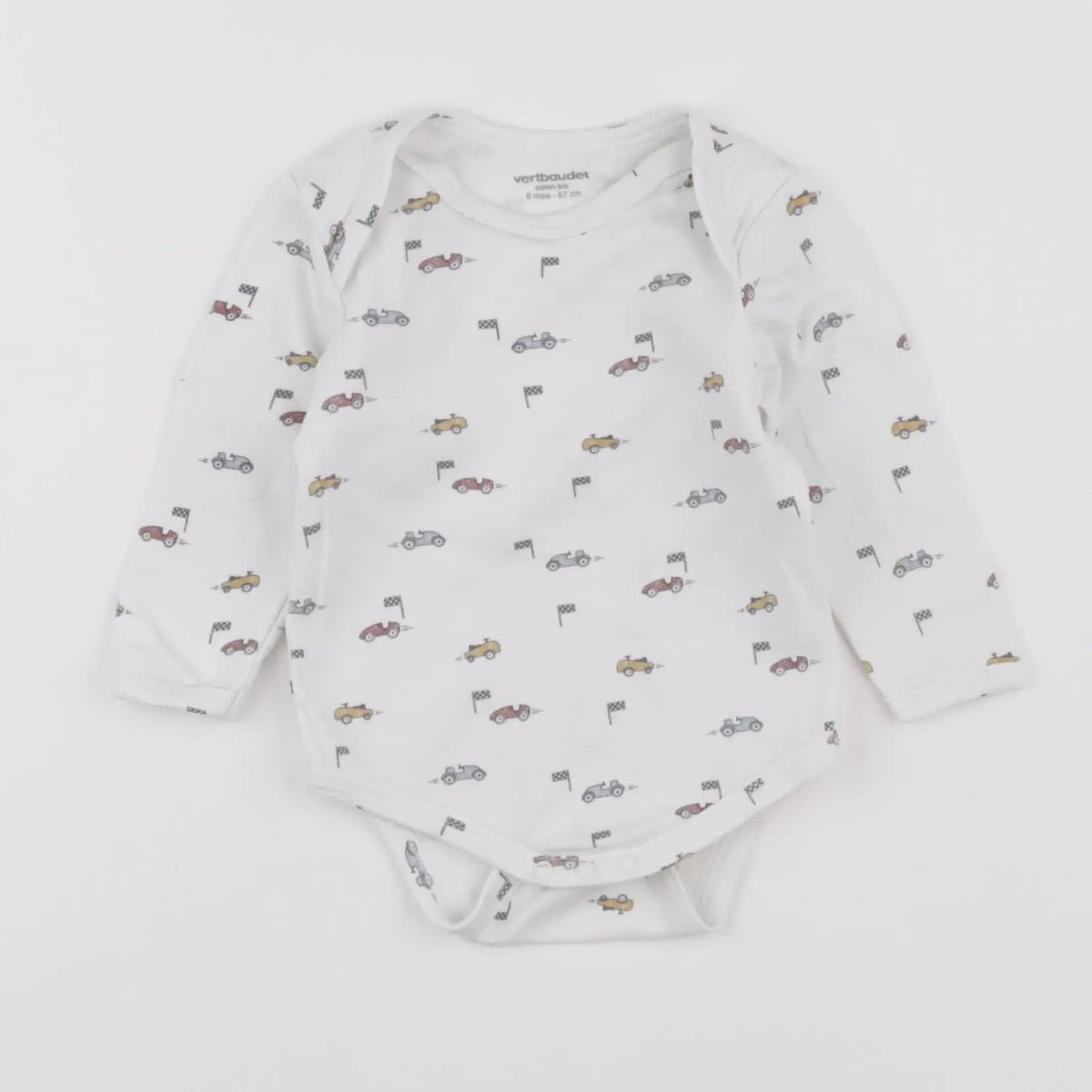 Vertbaudet - body blanc - 6 mois