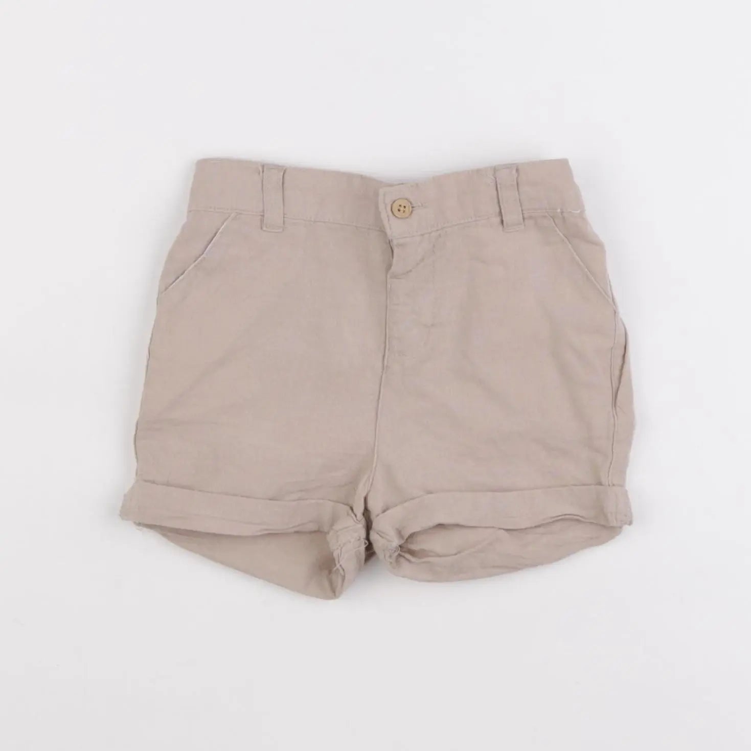 Vertbaudet - short beige - 12 mois