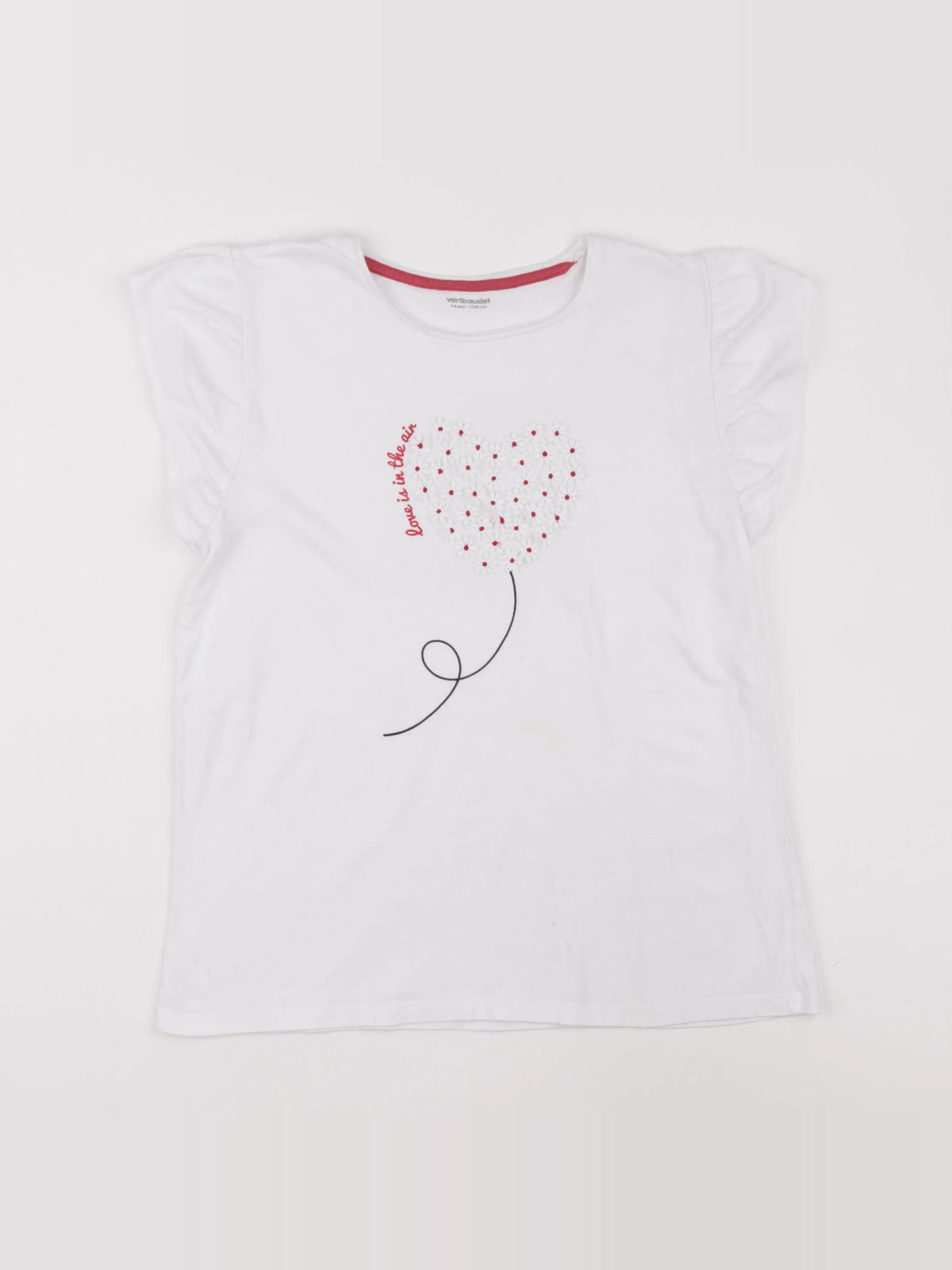 Vertbaudet - tee-shirt blanc - 14 ans