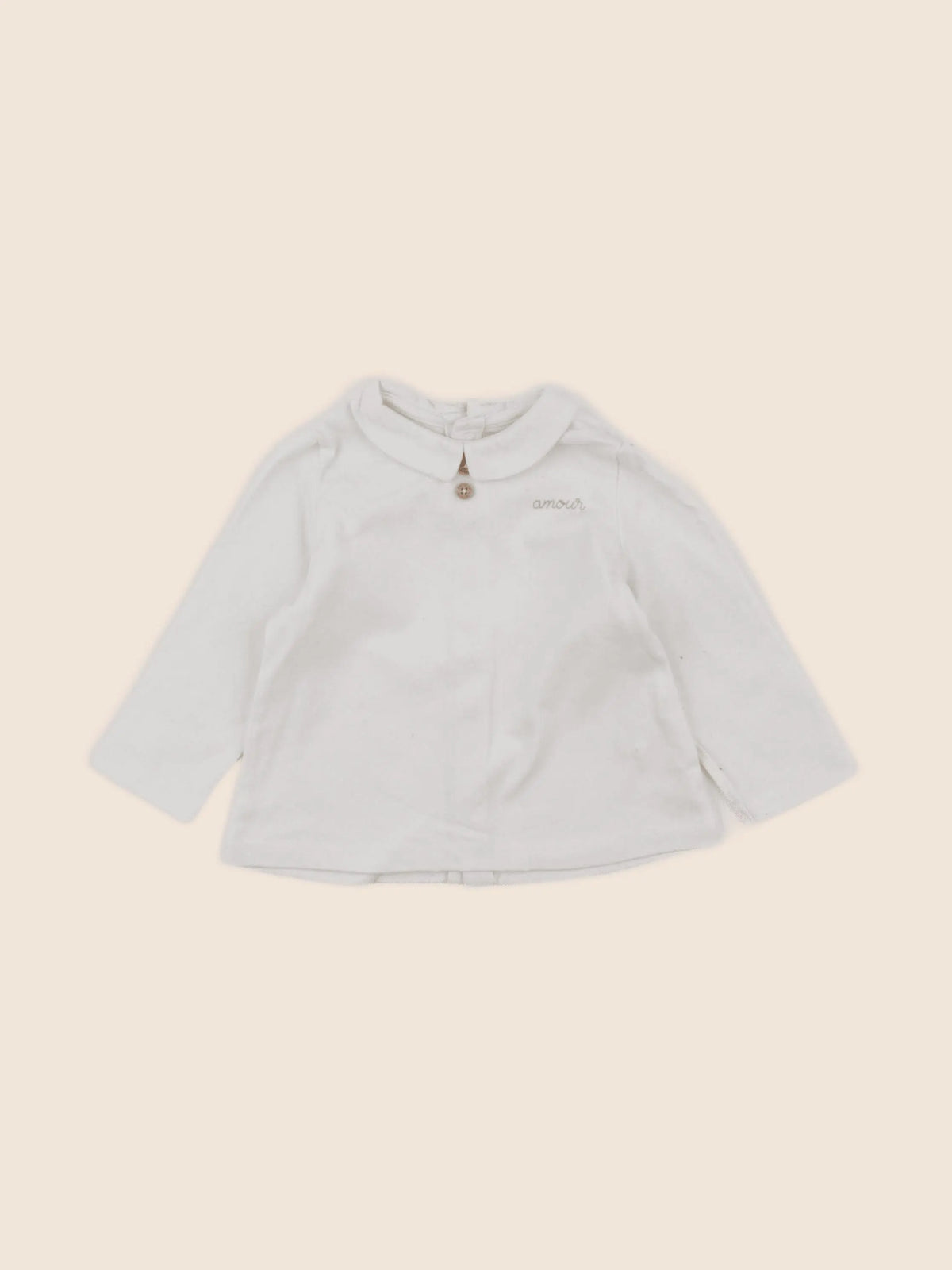 Natalys - tee-shirt beige - 6 mois