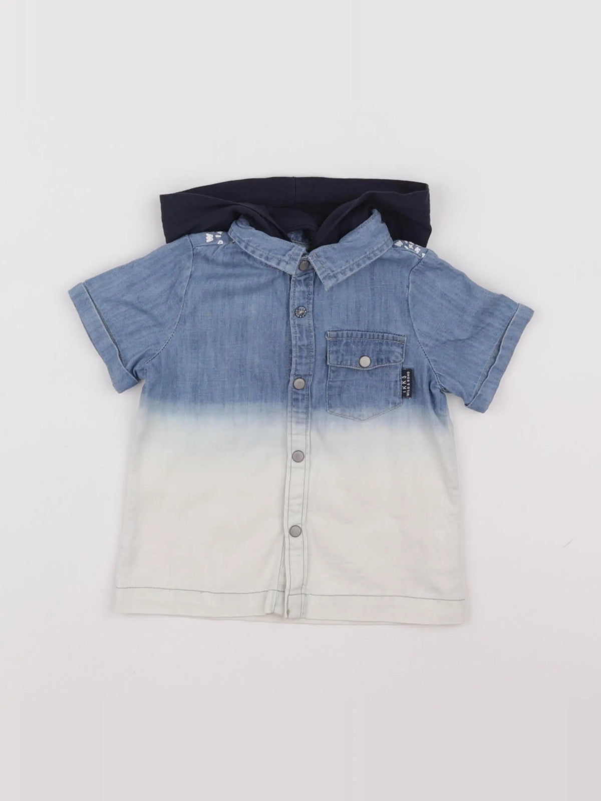 IKKS - chemise bleu - 12 mois