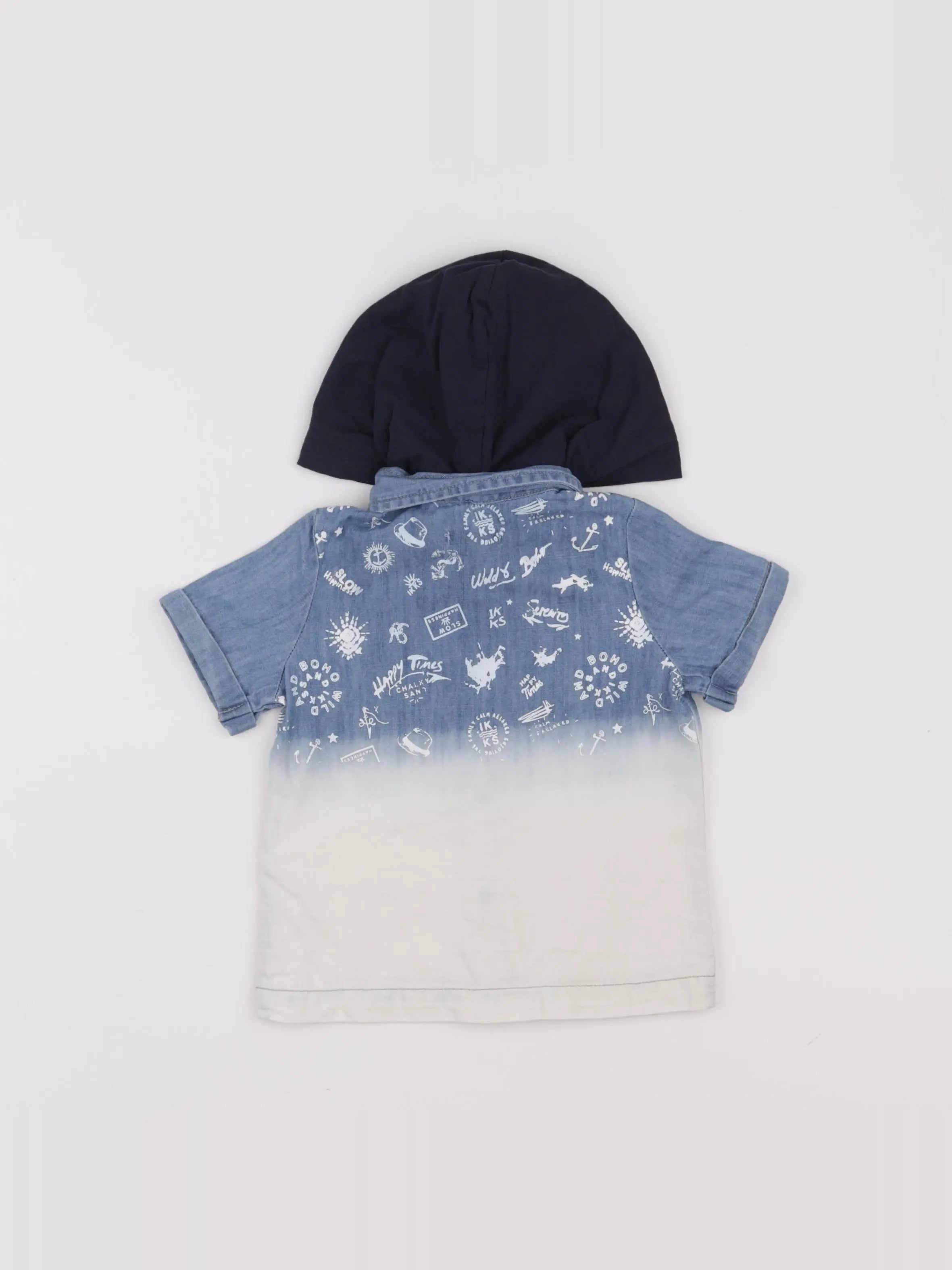 IKKS - chemise bleu - 12 mois