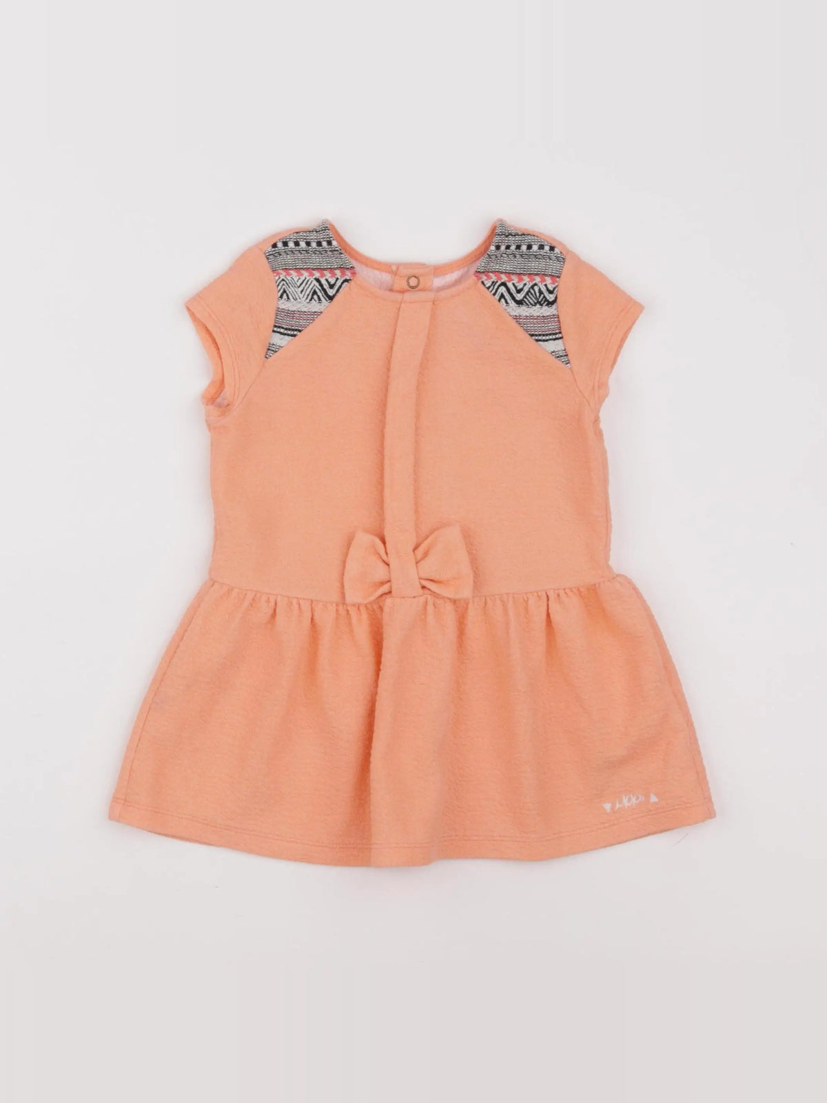 IKKS - robe orange fluo - 18 mois