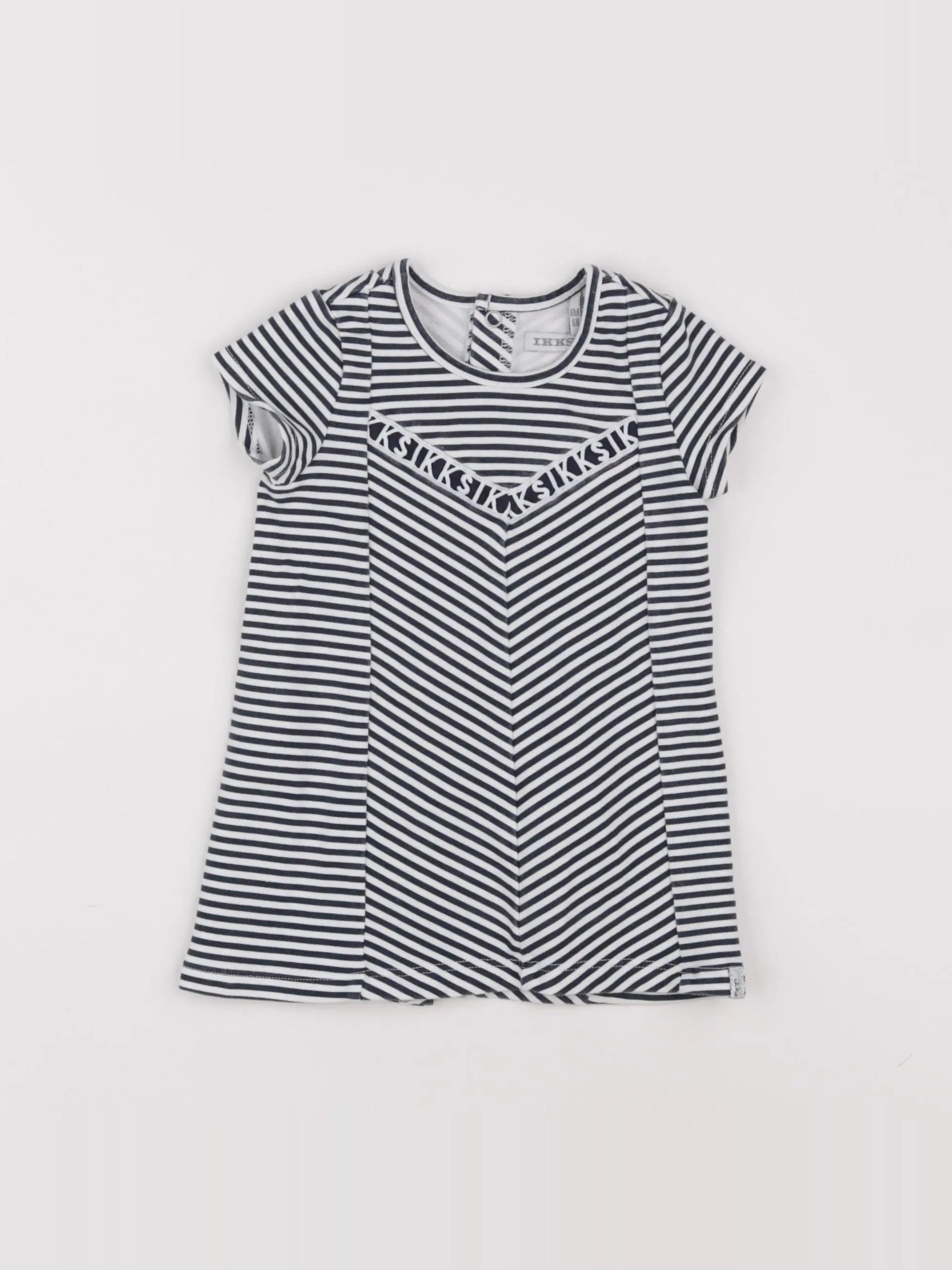 IKKS - robe bleu, blanc - 6 mois