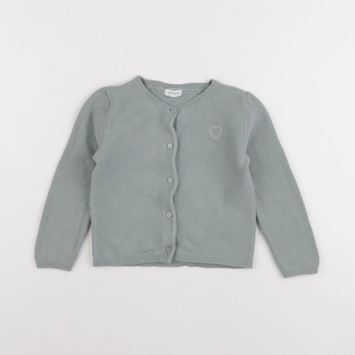 Vertbaudet - gilet vert - 24 mois