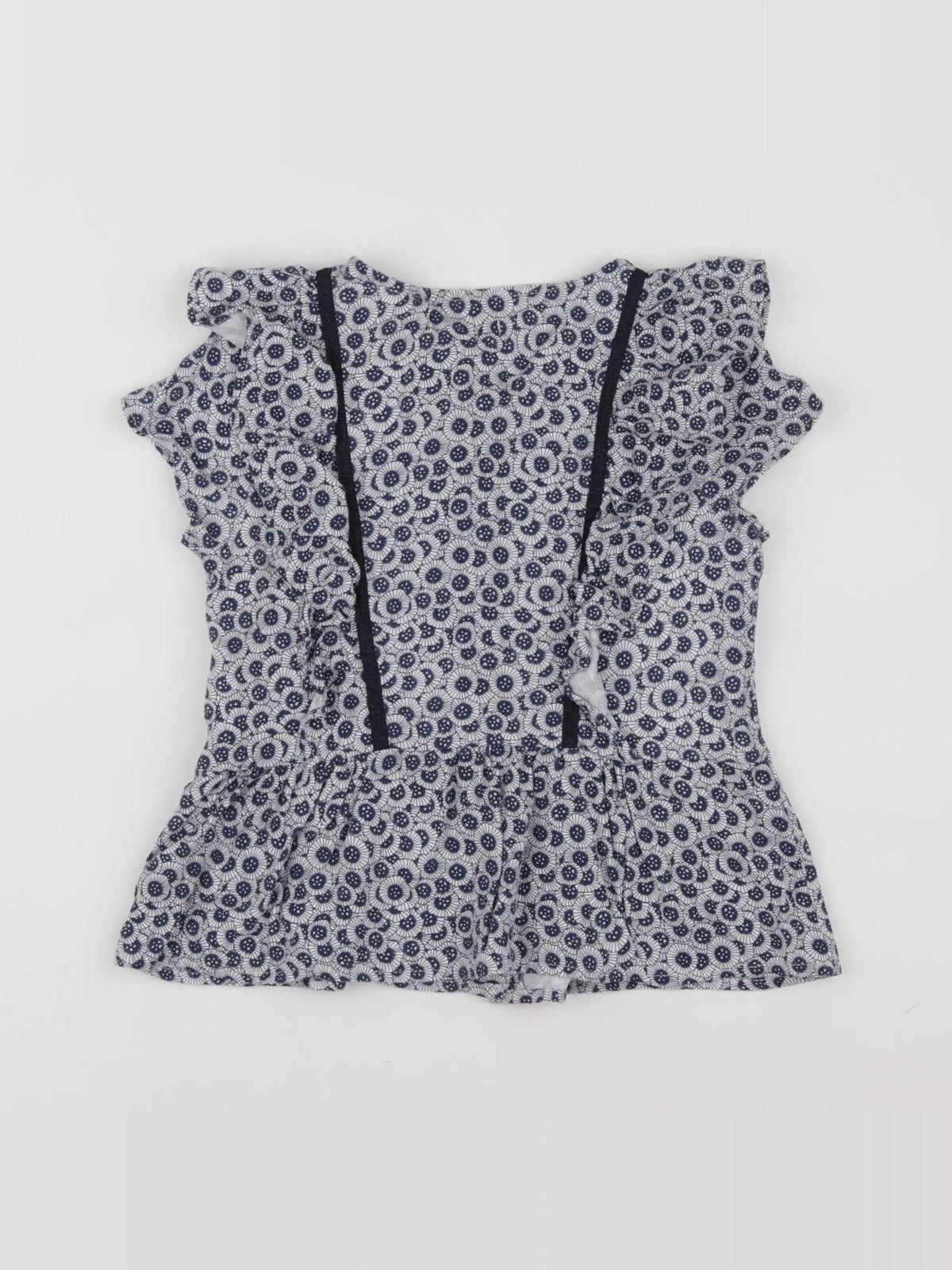 IKKS - blouse bleu, blanc - 8 ans