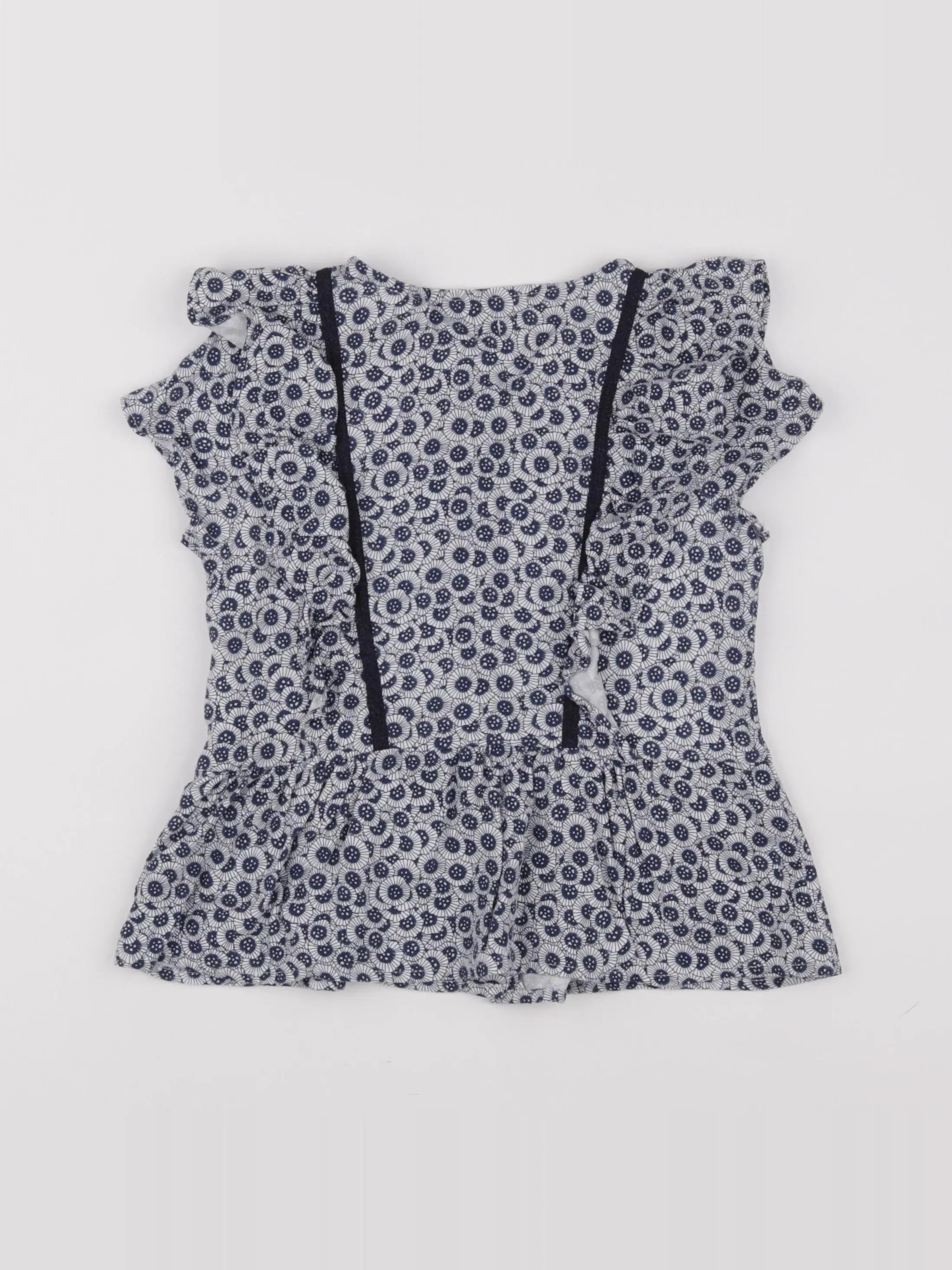 IKKS - blouse bleu, blanc - 8 ans