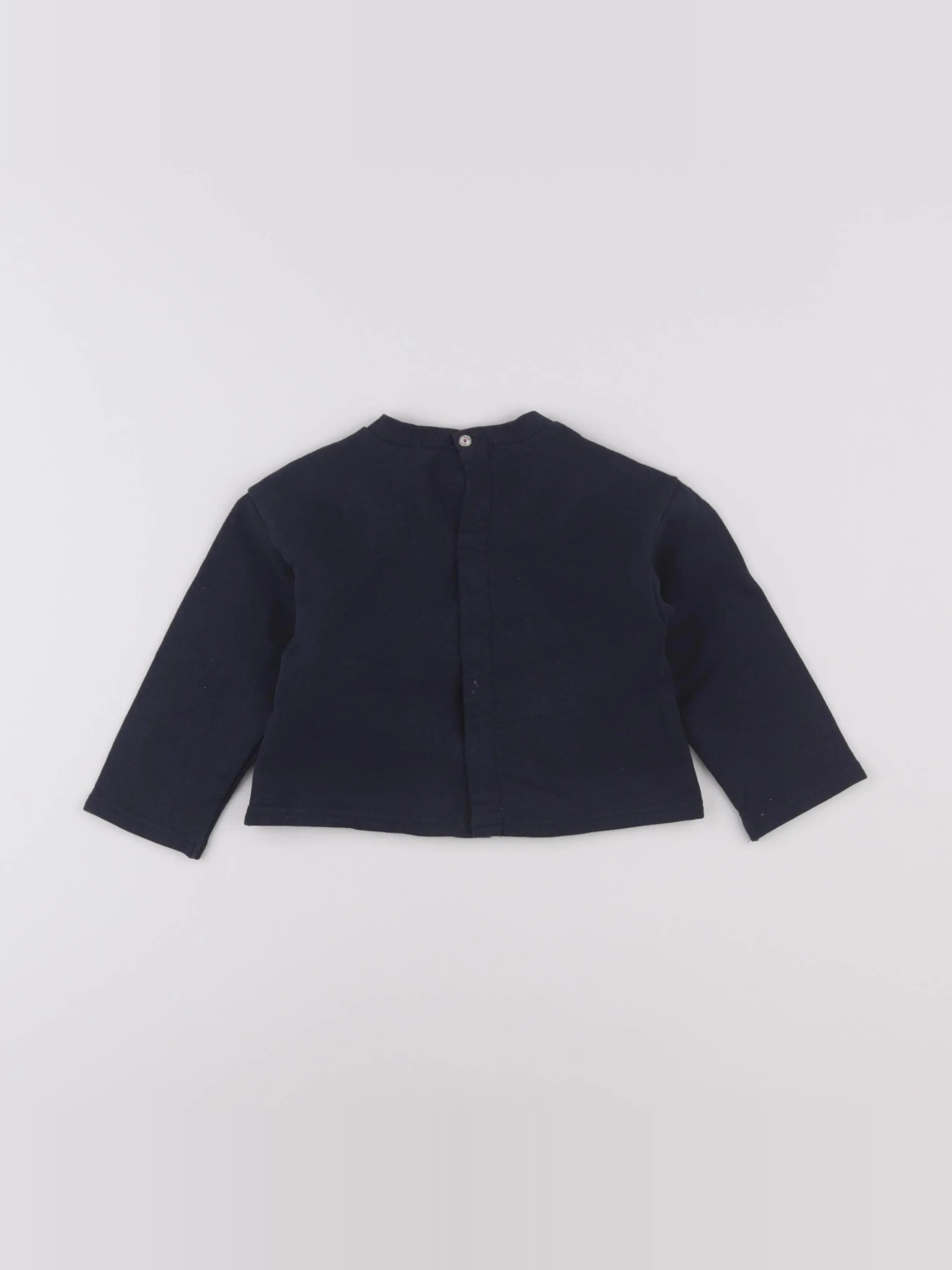 IKKS - sweat bleu - 18 mois