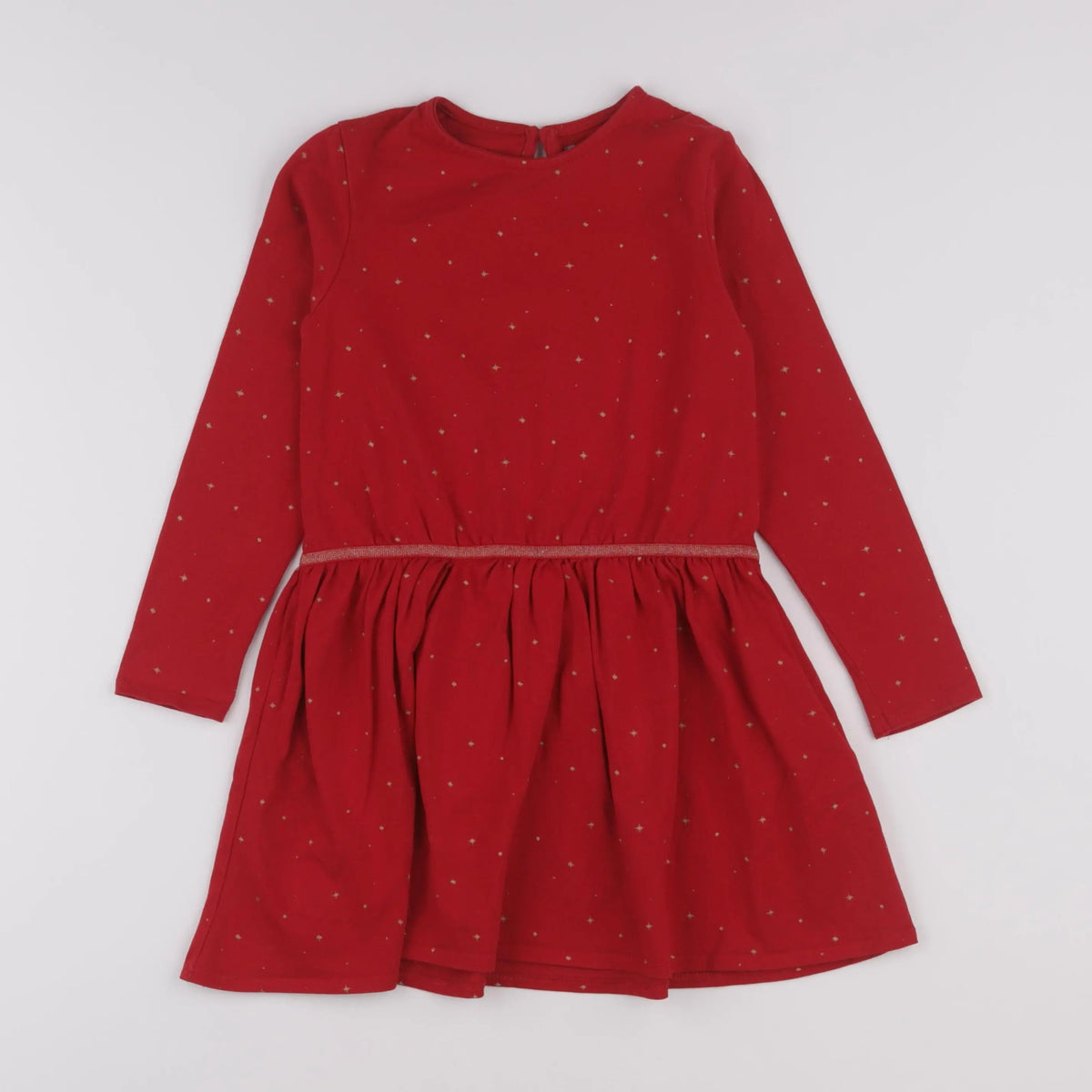 Vertbaudet - robe rouge - 8 ans