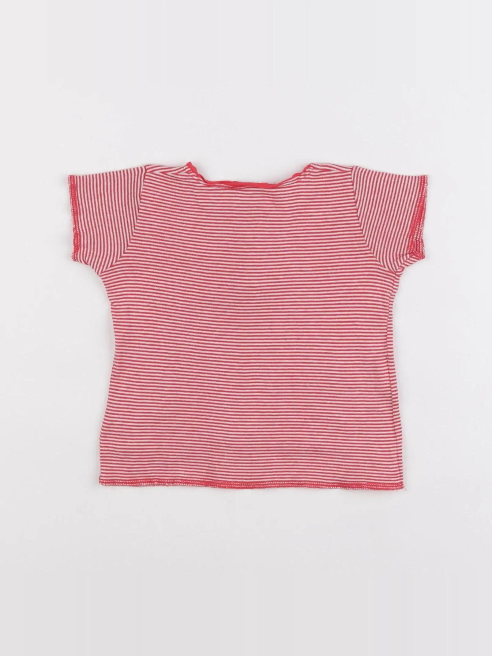 Petit Bateau - tee-shirt rouge - 12 mois