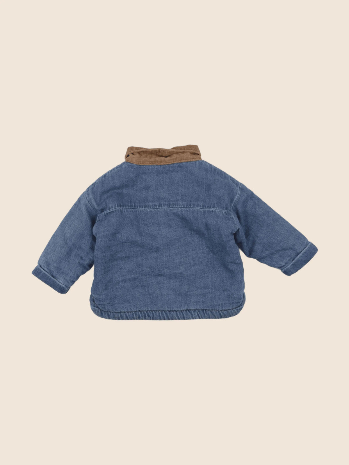 Vertbaudet - veste doublé bleu - 9 mois