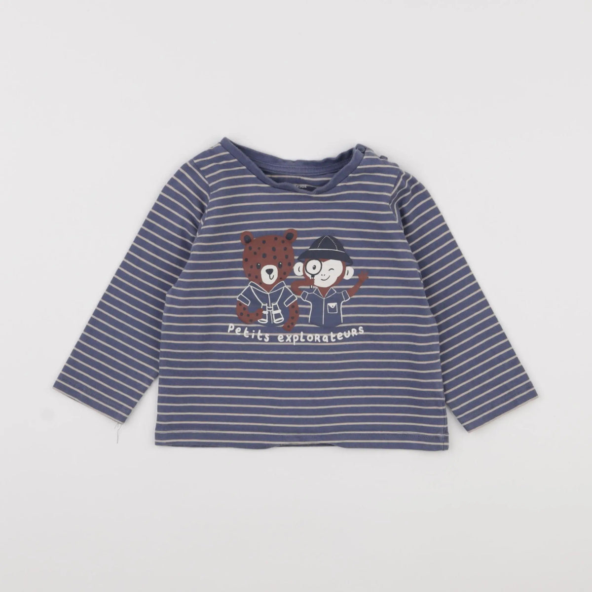 Vertbaudet - tee-shirt bleu - 18 mois