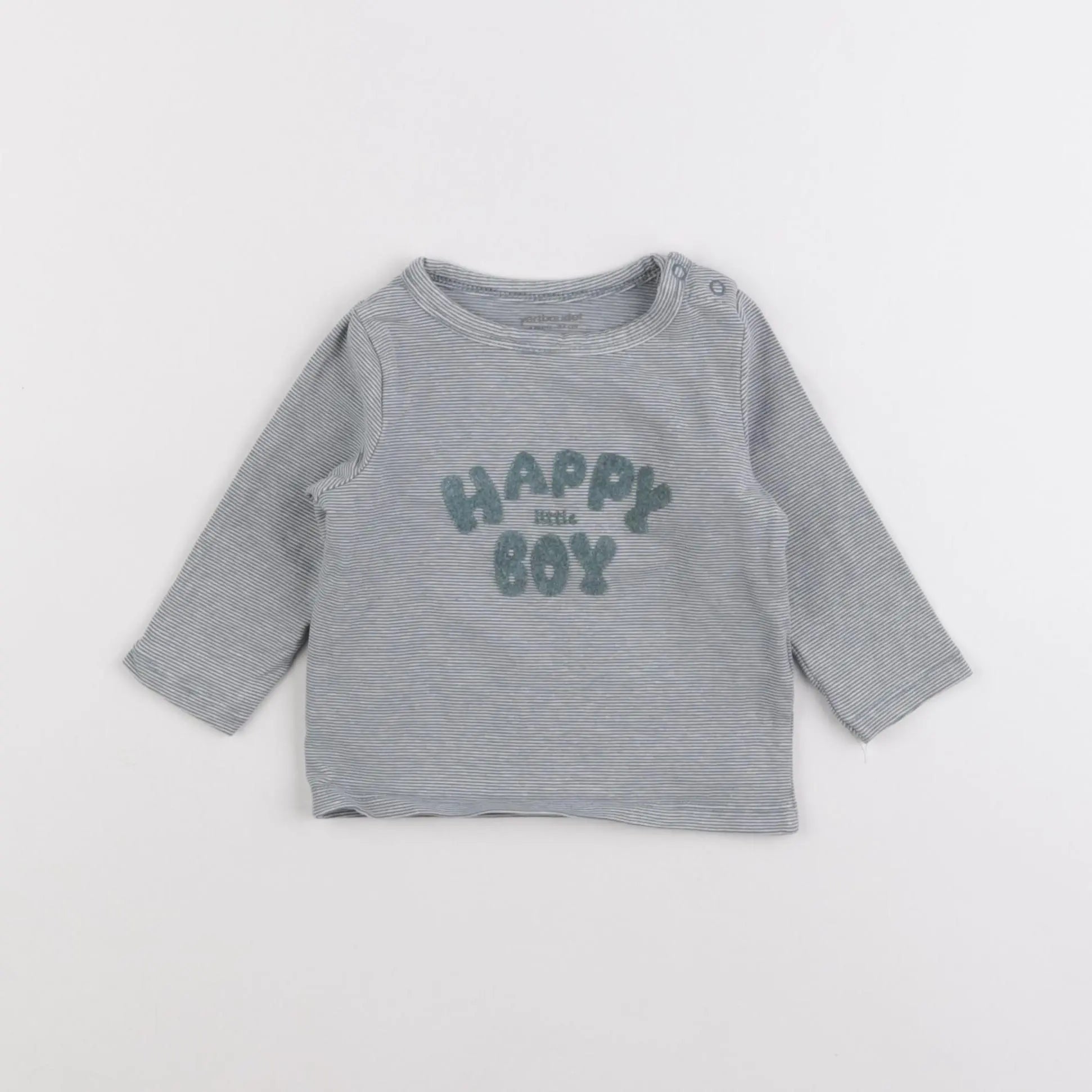 Vertbaudet - tee-shirt vert - 6 mois