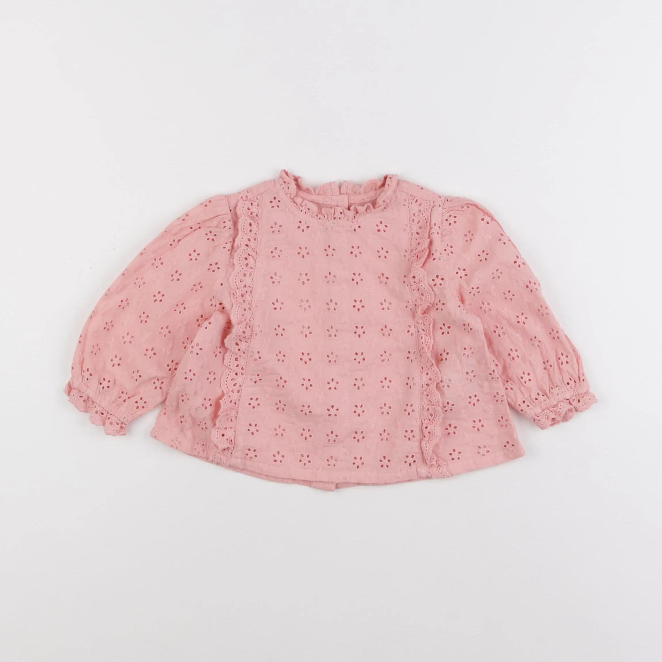 Vertbaudet - blouse rose - 12 mois
