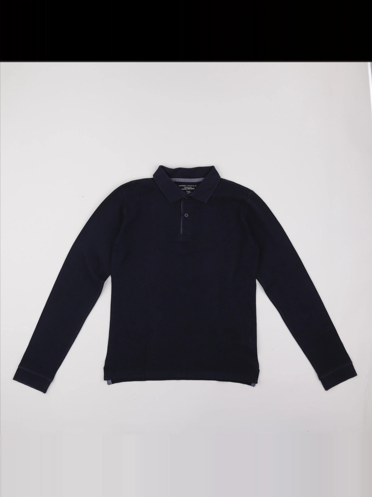 Monoprix - polo bleu - 14 ans