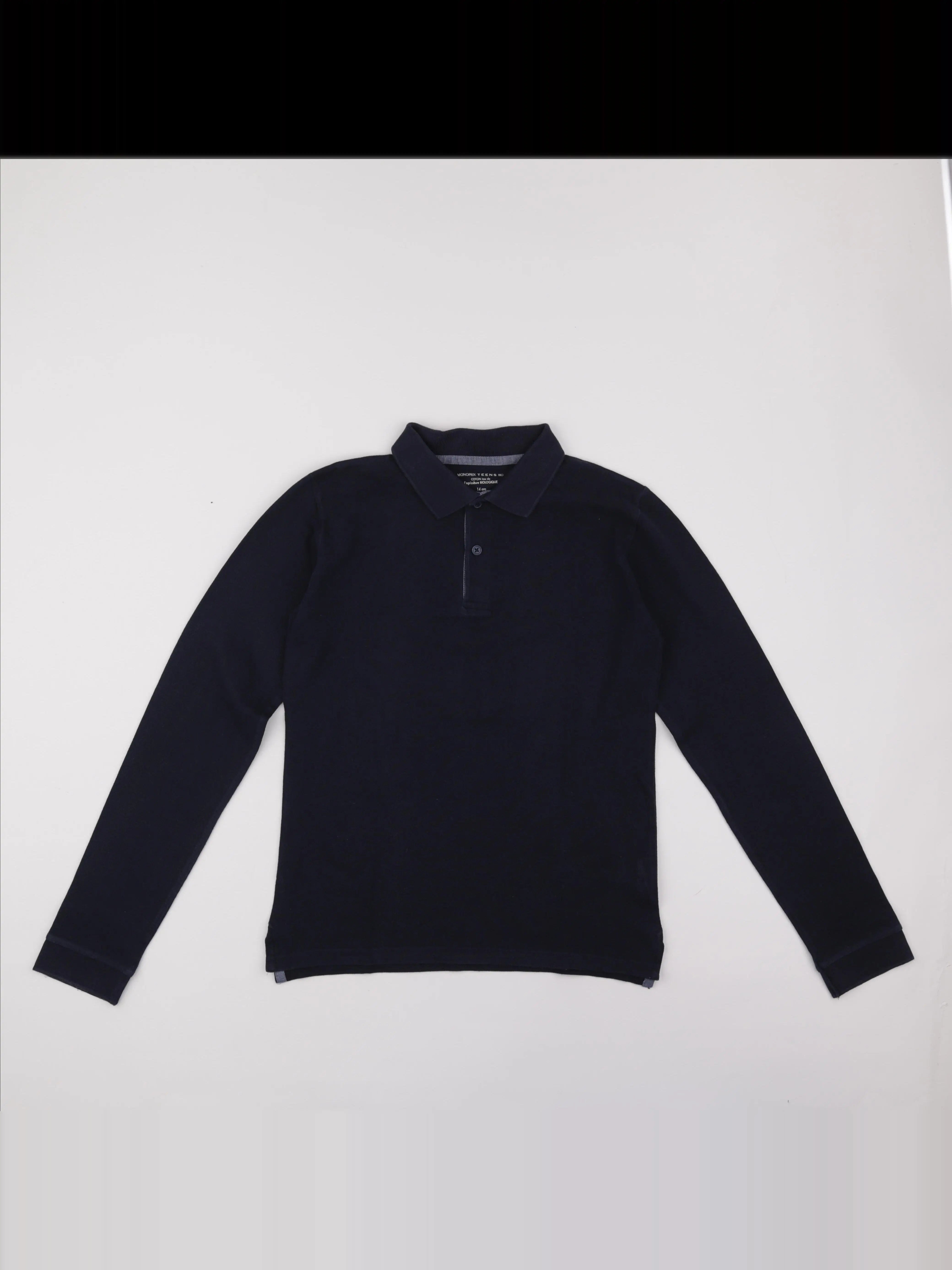 Monoprix - polo bleu - 14 ans