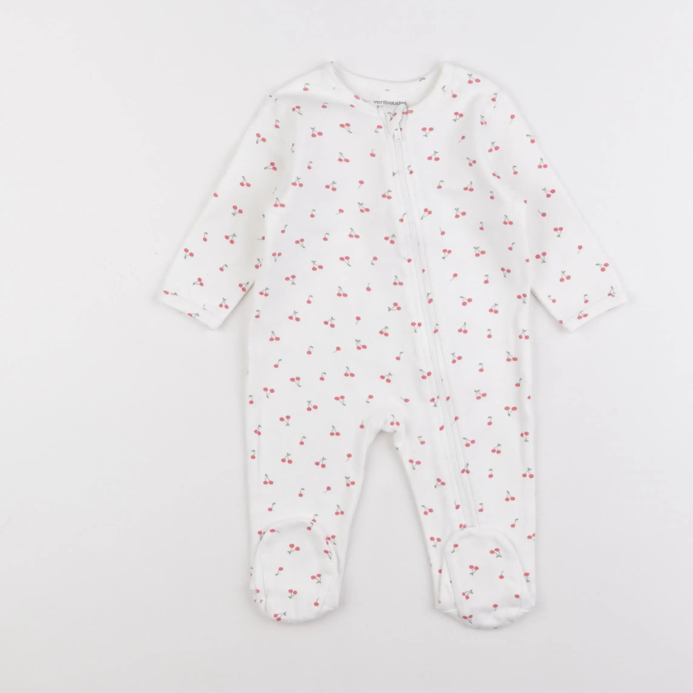 Vertbaudet - pyjama coton rouge - 6 mois