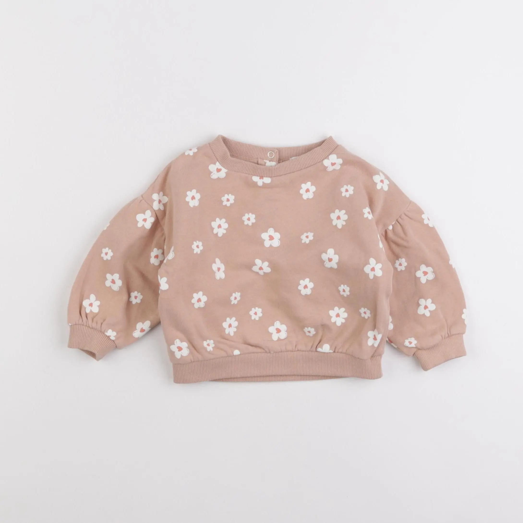 Vertbaudet - sweat rose - 6 mois